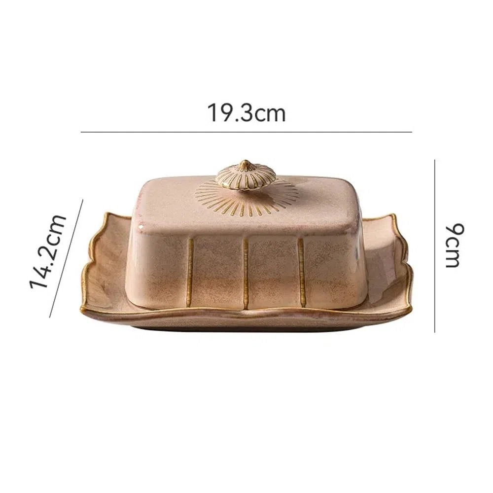Masło pudełko Ceramiczny talerz do masła na ciasto deserowe