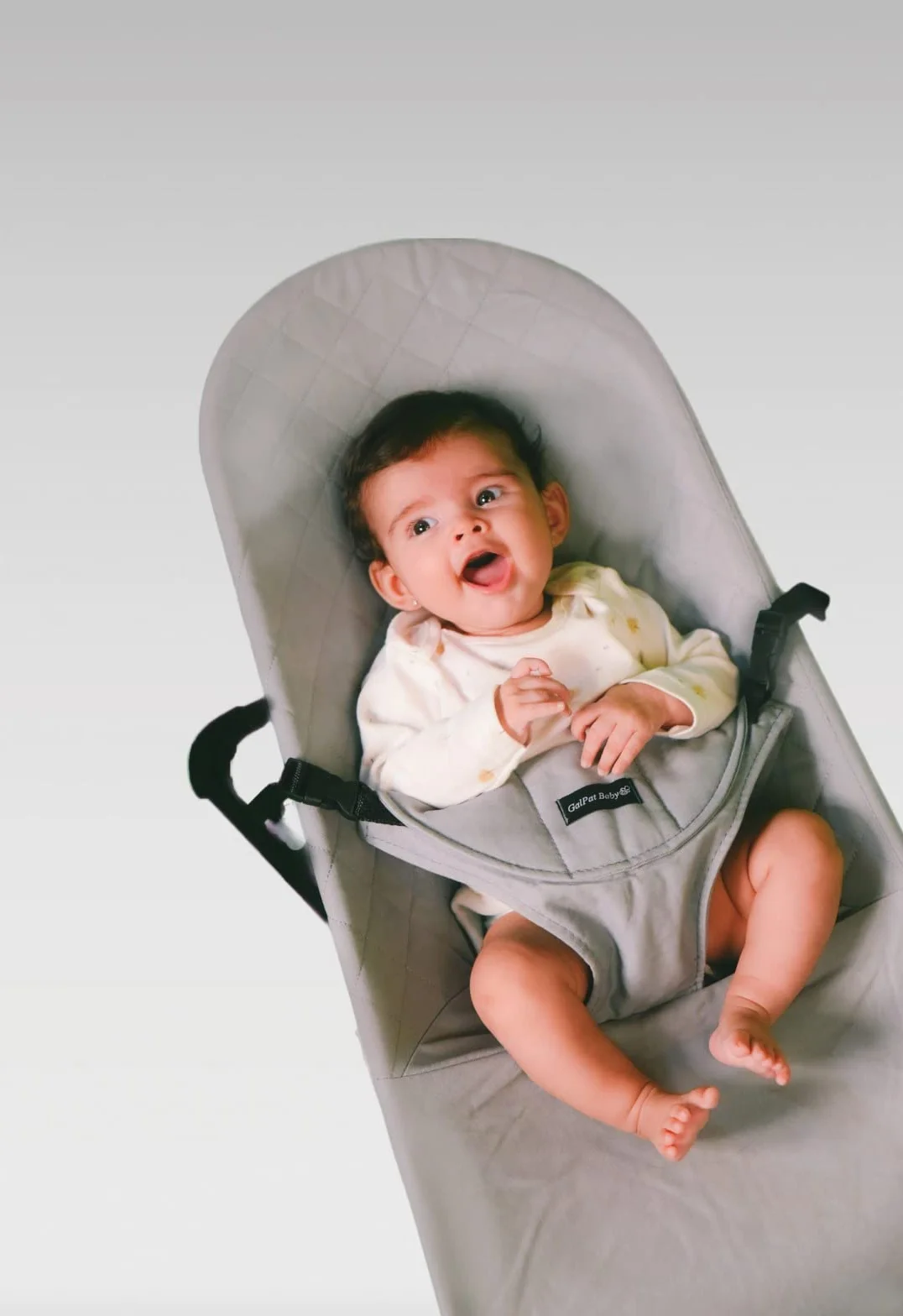 GalPat Baby Pokrowiec hamakowy kompatybilny Babybjorn i GalPat Baby - składany fotel hamak - 100% naturalna bawełna antyalergiczna - kolor szary