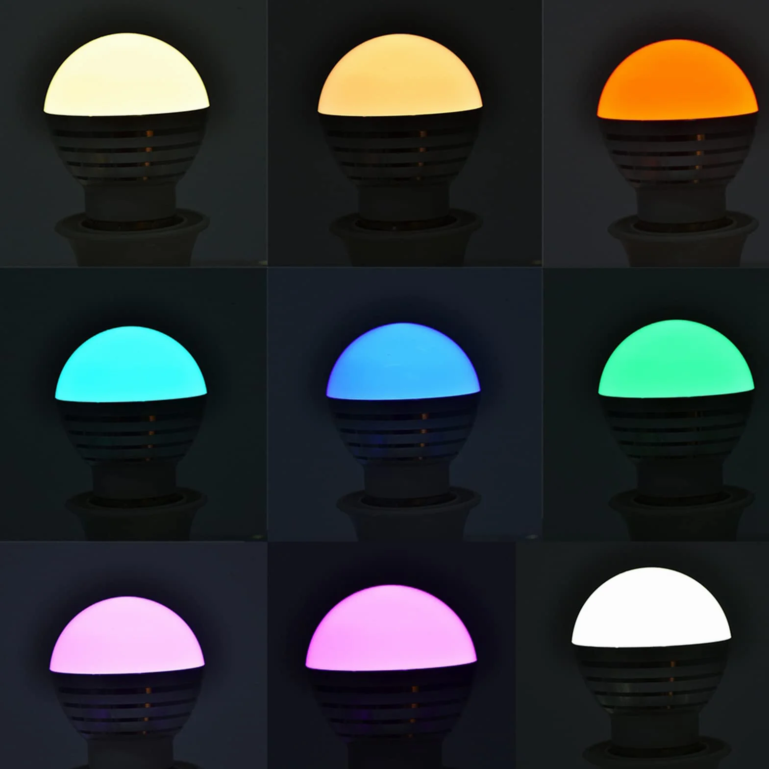 Żarówka LED RGB Zmieniająca Kolor świecy, z Zestawem Pilota, Odpowiednia do Korytarzy, Hoteli, Barów, Kawiarni, E27 3W