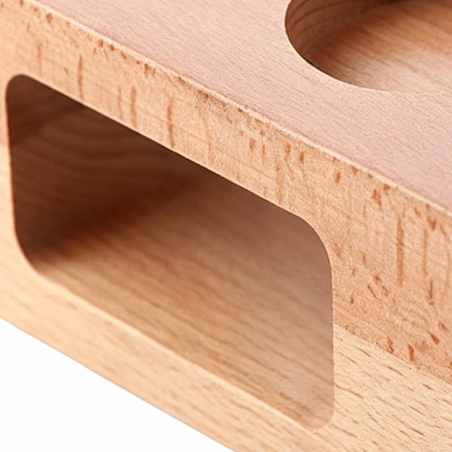 Stacja do ubijania espresso 58 mm Drewniany wielofunkcyjny uchwyt Natural | Akcesoria do ekspresu Espresso Do kawiarni domu kuchni kącika kawowego baru porannego parzenia przechowywania organizacj