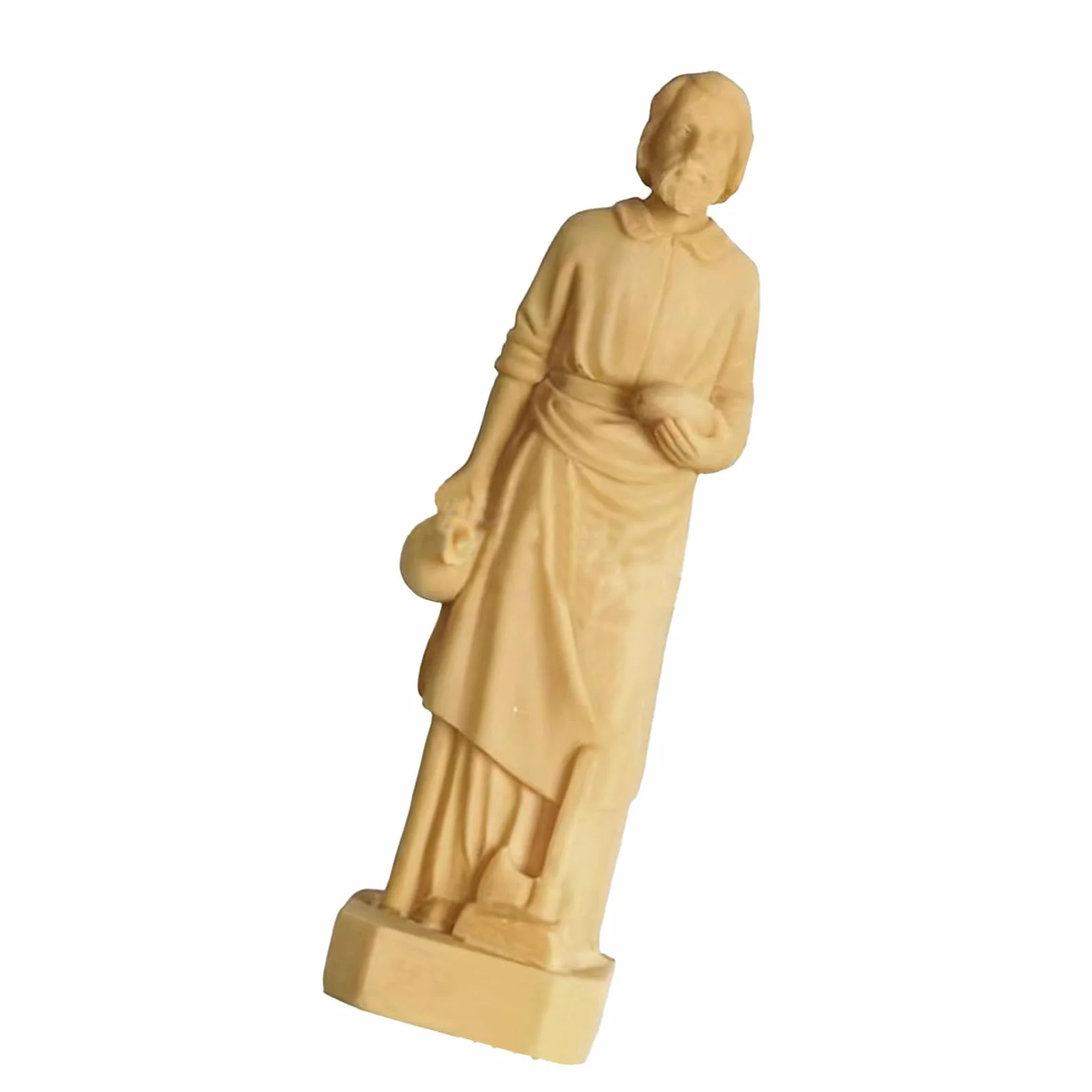 Ręcznie malowana figurka św. Józefa z żywicy, dekoracja religijna do domu