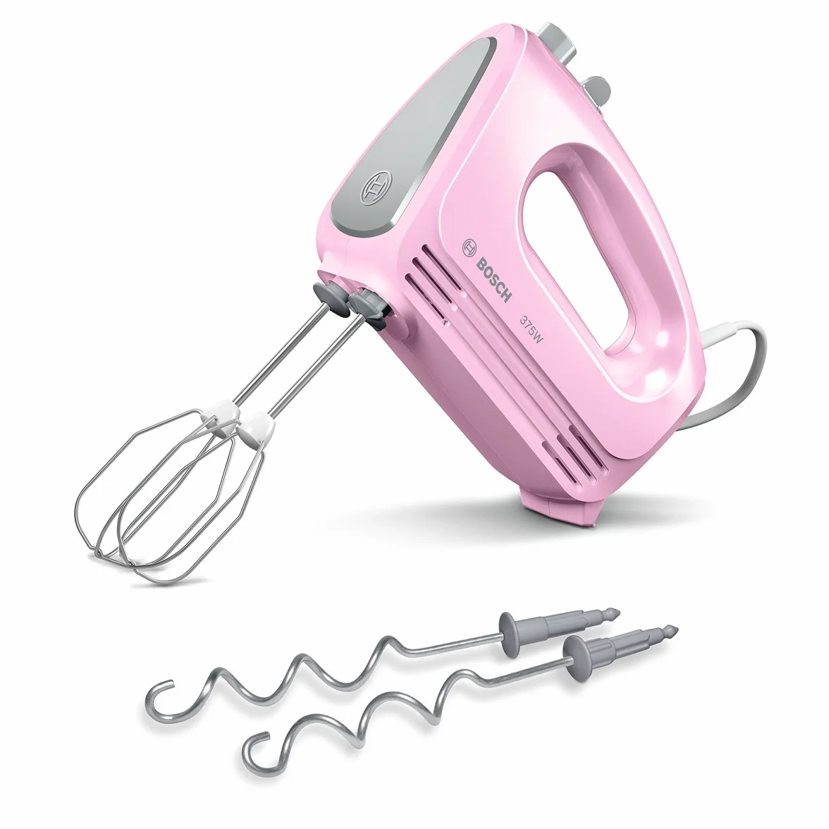 Bosch CleverMixx Fun, Mikser ręczny, 4 prędkości, funkcja turbo, moc silnika 375 W, kolor różowy, MFQ2210K