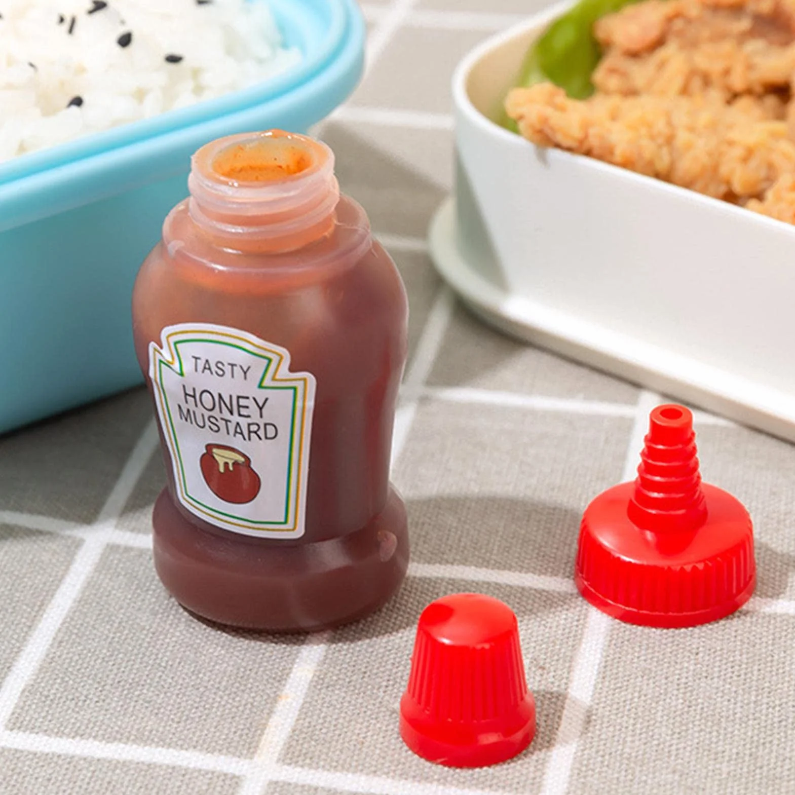 2 butelki do keczupu pomidorowego 25 ml wyciskane butelki sos puste butelki do wyciskania wielokrotnego nape?niania ketchup miód pojemniki sa?atk? butelki przeno?ne s?oiki sos pude?ko