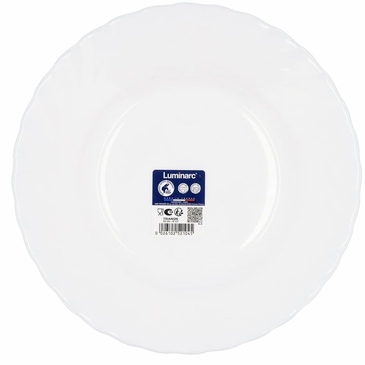 Luminarc Talerz głęboki 22,5 Trianon biały 52104