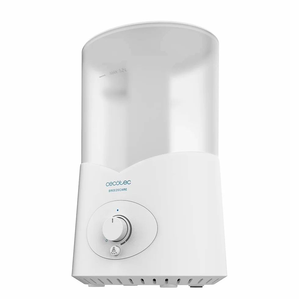 Cecotec BreezeCare 2000 Light nawilżacz powietrza 25 W, nawilżacz powietrza 200 ml/h, zbiornik 1,2 litra, wyjście pary 360°, ręczne sterowanie, światło LED, zasięg do 30 m2