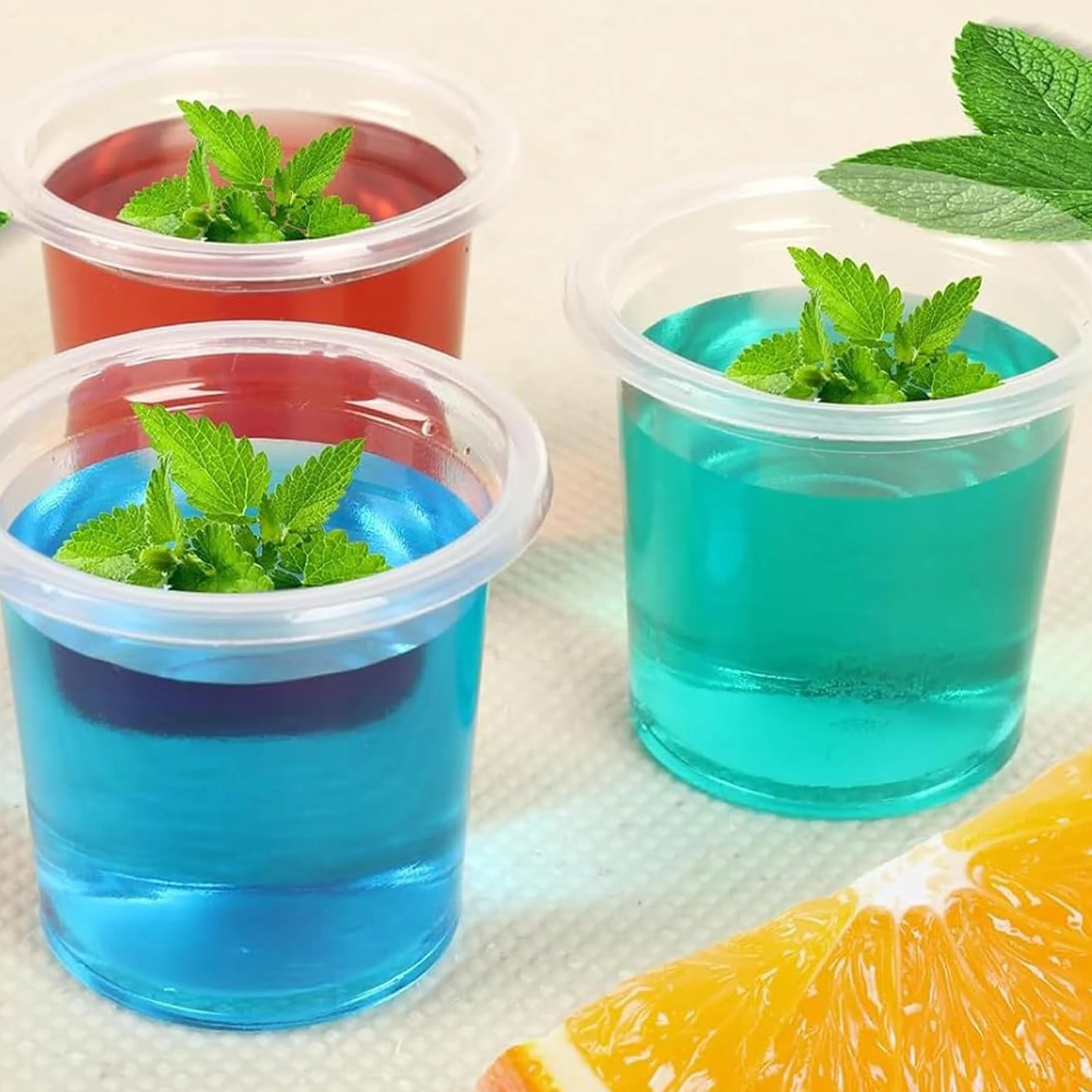 kieliszki plastikowe 2 cl/20 ml, 100 sztuk wielokrotnego użytku kieliszki plastikowe kubeczki, plastikowe kubki do picia, jednorazowe kieliszki do zdjęć na uroczystości i imprezy