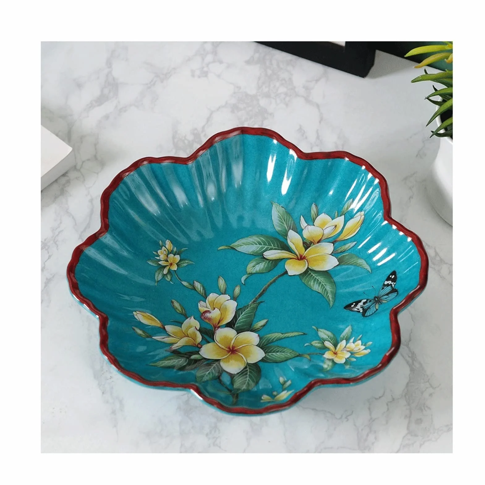 Naczynia do serwowania, miski na owoce, talerze na przekąski, ceramiczne tace do serwowania, miski na imprezy