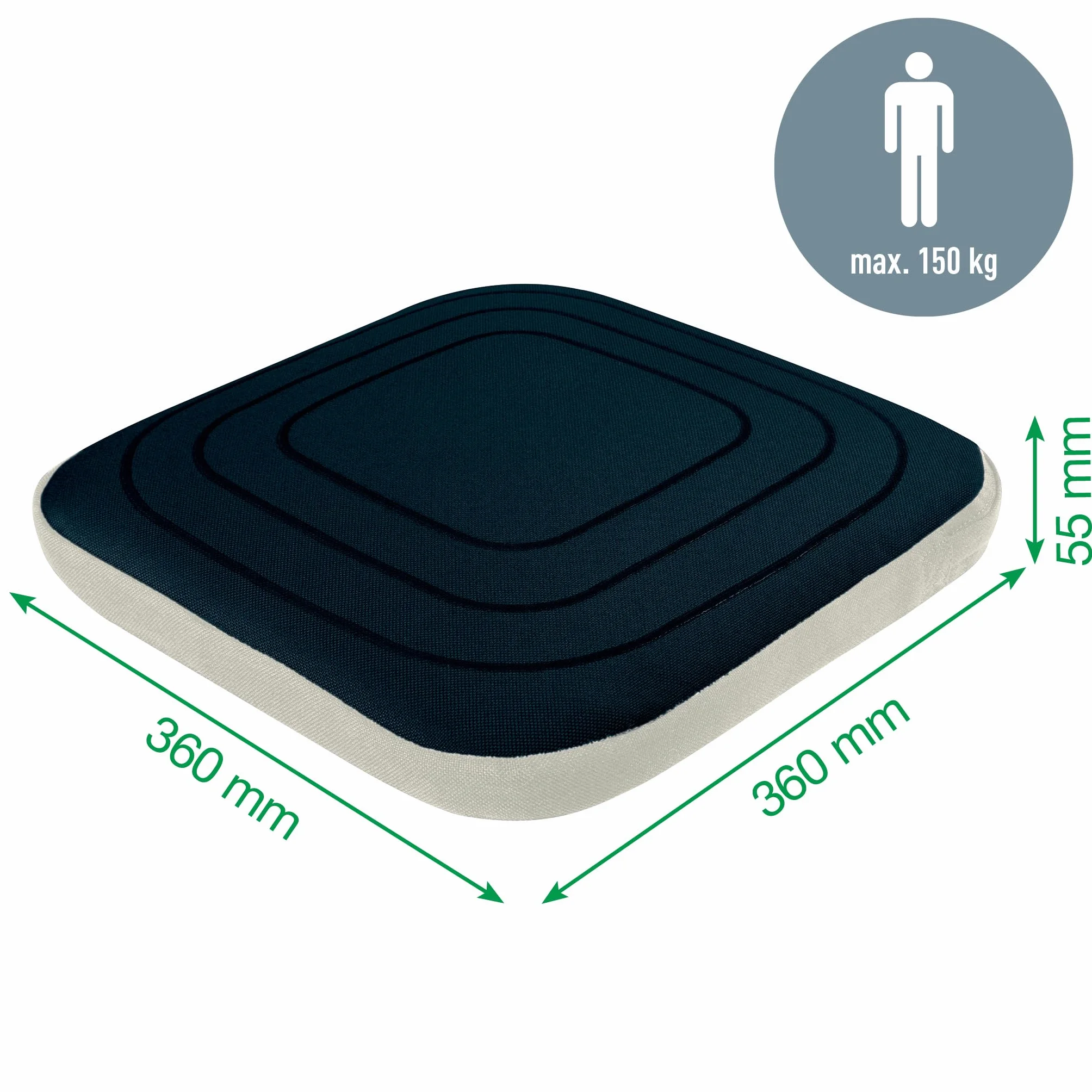Leitz Ergo Active Poduszka Ergonomiczna Granatowy 40 x 40 cm