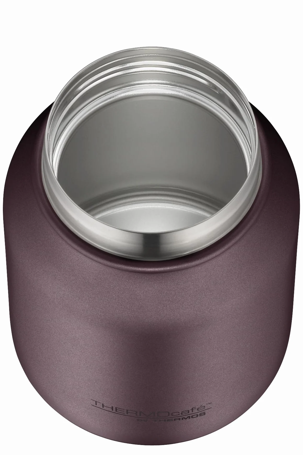 THERMOcafé by THERMOS TC Food Jar burgundy mat 0,50 l, izolowane naczynie na jedzenie, pojemnik termiczny, pojemnik na lunch z podwójnymi ściankami, ze stali nierdzewnej, szczelny, nadaje się do mycia