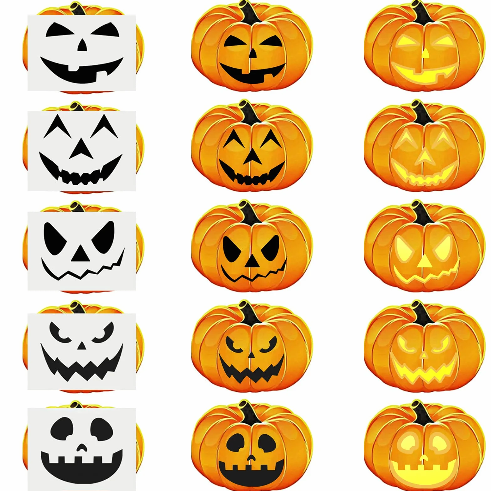 Zestaw do rzeźbienia w dyniach na Halloween, 7 sztuk, z torbą do przenoszenia i szablonami do rzeźbienia w dyniach, profesjonalne narzędzia do rzeźbienia w dyniach ze stali nierdzewnej, na Halloween, dla dorosłych i dzieci