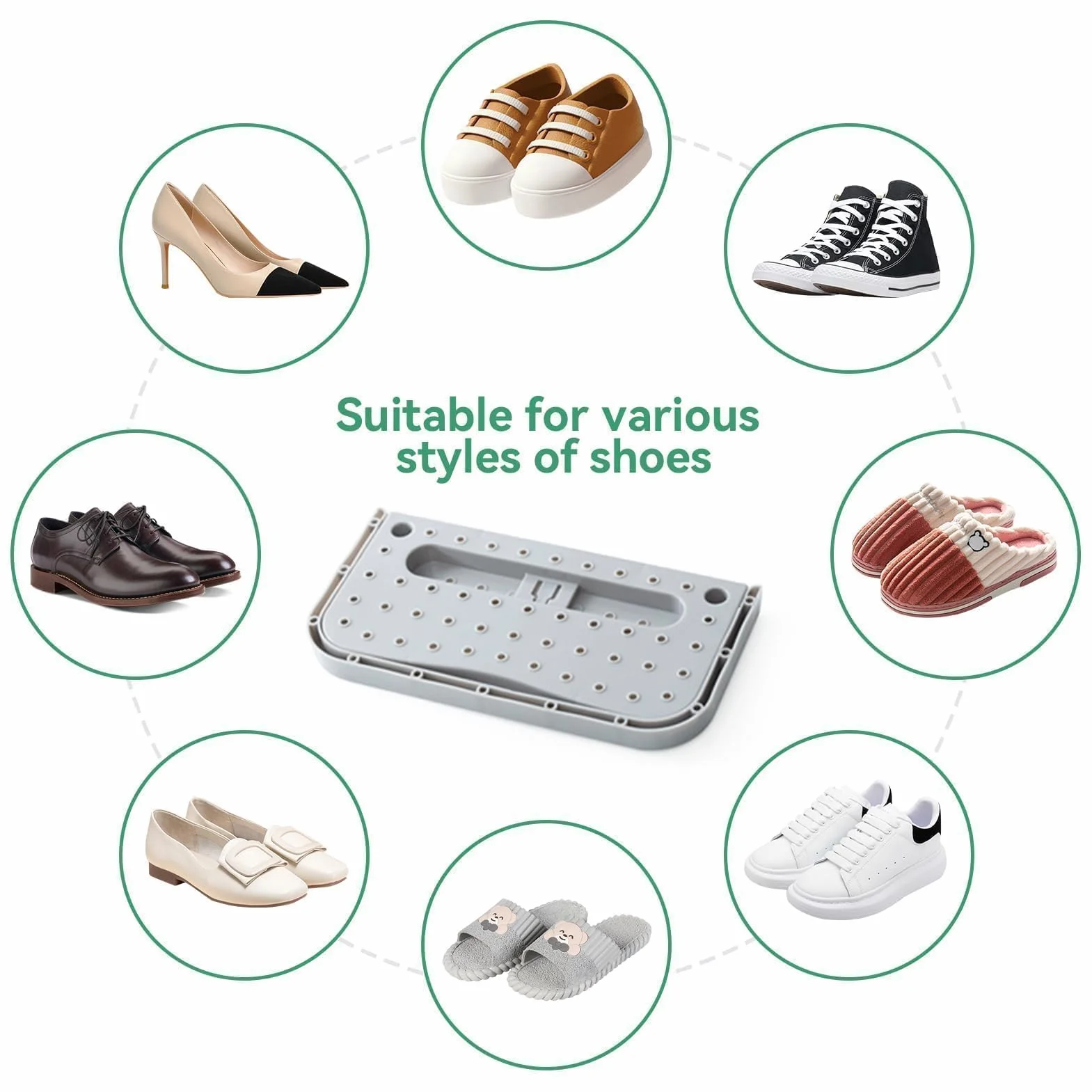 Stojak na buty do montażu na ścianie, 2 szt. Wiszący plastikowy stojak na buty składany plastikowy uchwyt na buty Organizer do przechowywania drzwi wieszaki na buty przechowywanie butów(Grey)