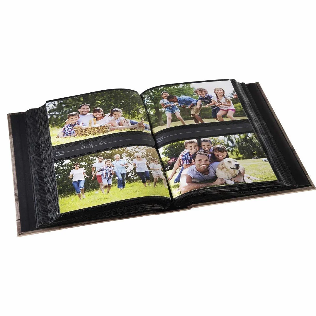 Hama Batzi Memo Album, 100 czarnych stron (50 arkuszy), pasuje do 200 zdjęć w formacie 10 x 15 cm, niedźwiedź