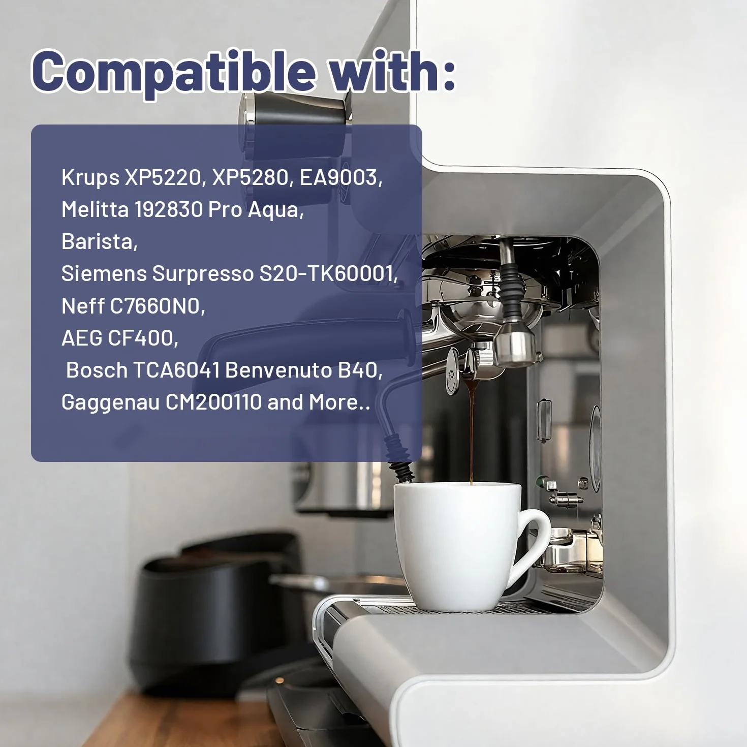 Koala Filtr wody do ekspresu do kawy, kompatybilny z AEG/Melitta/Bosch/Siemens/Nivona, 4 sztuki