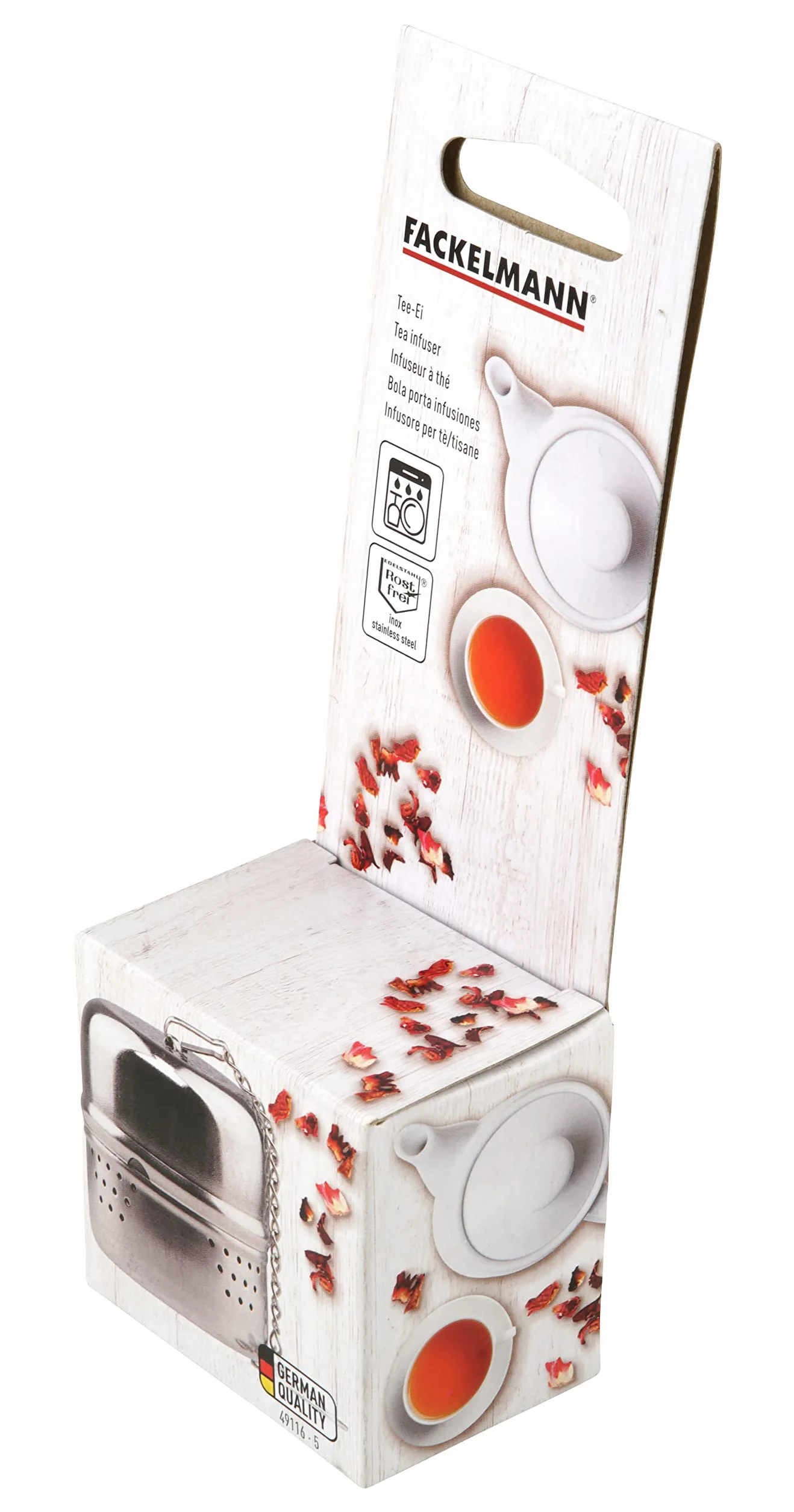 Fackelmann Zaparzacz do Herbaty, Srebrny, Ø 3,7 cm, 4 cm