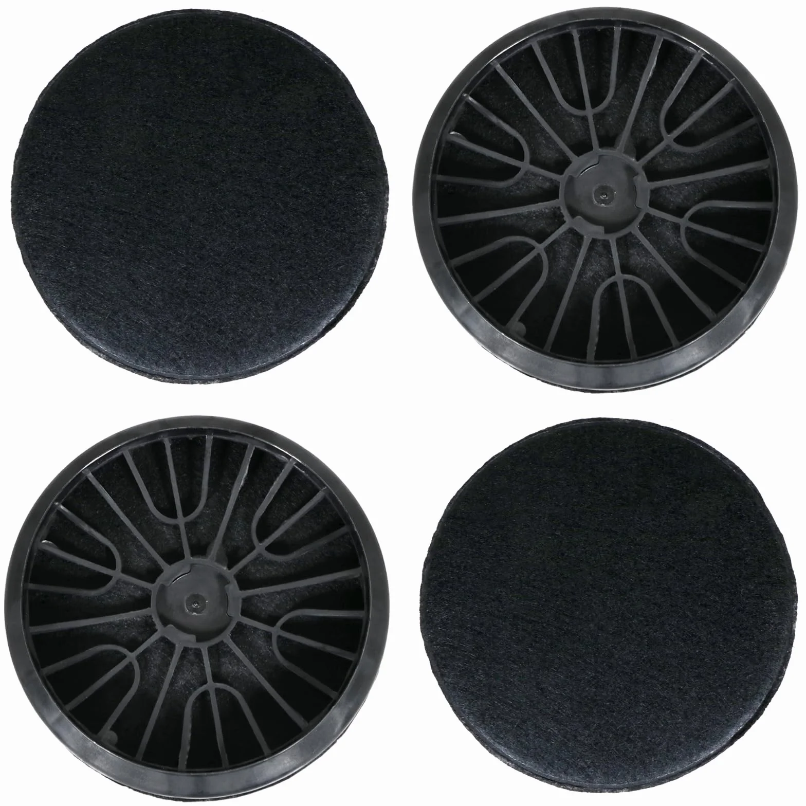 SPARES2GO Filtry węglowe do Neff D66B21N0GB D69B21N0GB okap kuchenny 00743169 Z5138X1 (4 sztuki)