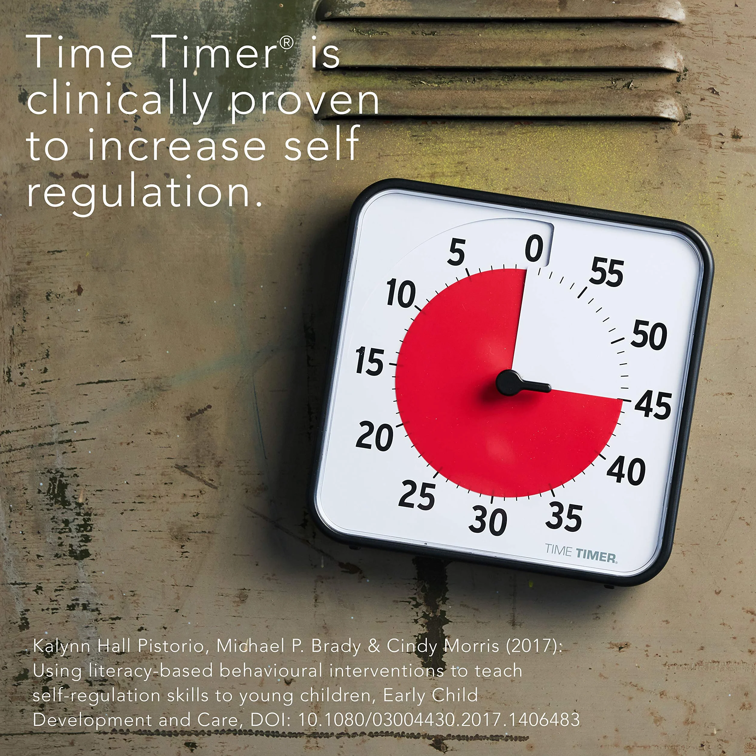 Time Timer Tt08B-W Minutnik Kuchenny, Czarny, 19x19x3 cm