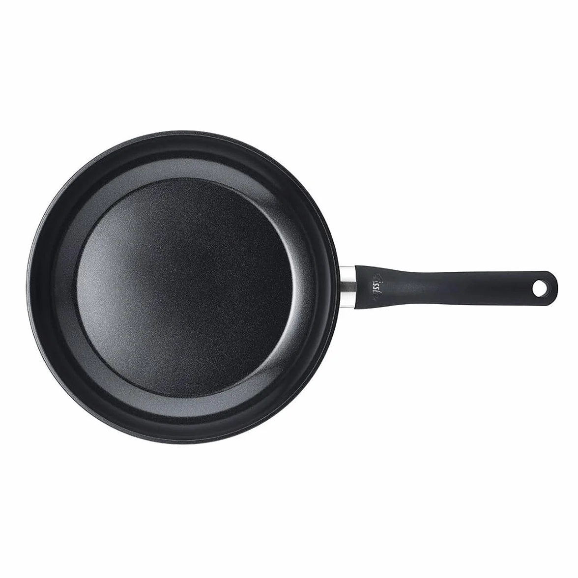 Fissler Essential Black patelnia powlekana aluminium 24 cm z powłoką ceramiczną bez PFAS PTFE indukcja Made in Germany
