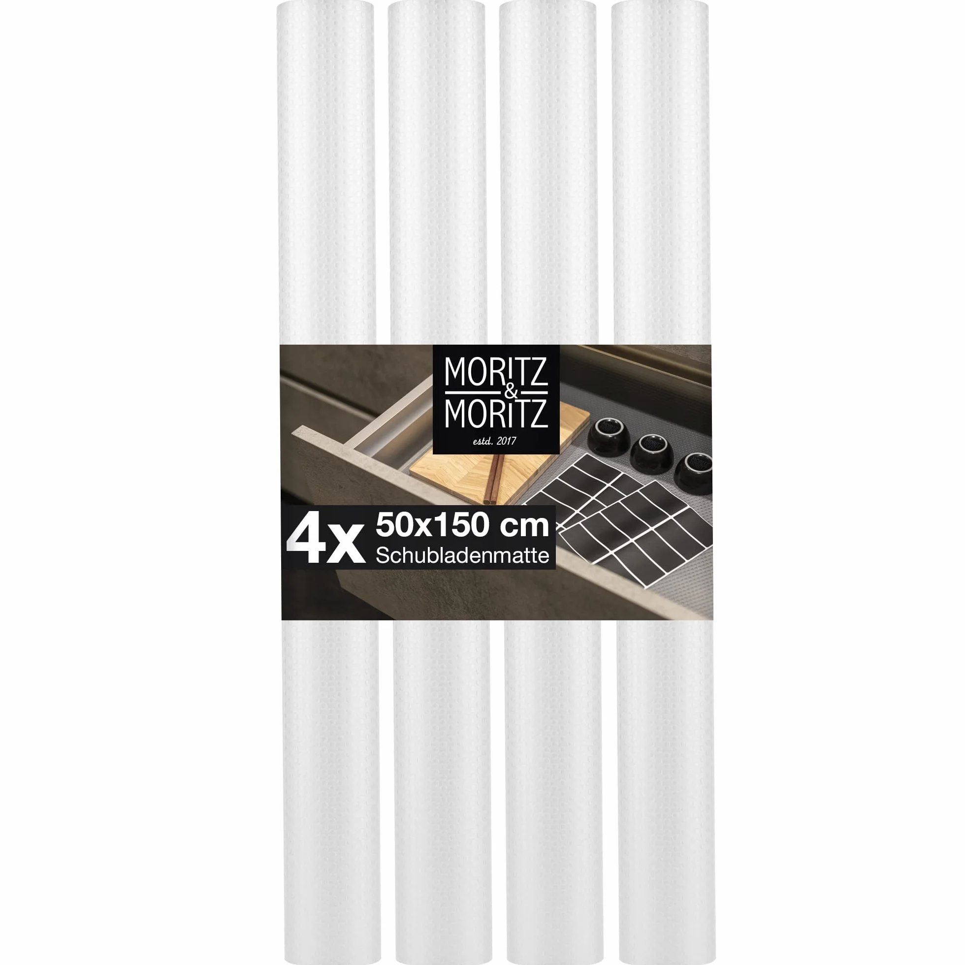 Moritz & Moritz Mata antypoślizgowa do szuflad 50 cm, 4 szt., wkład 50 x 150 cm
