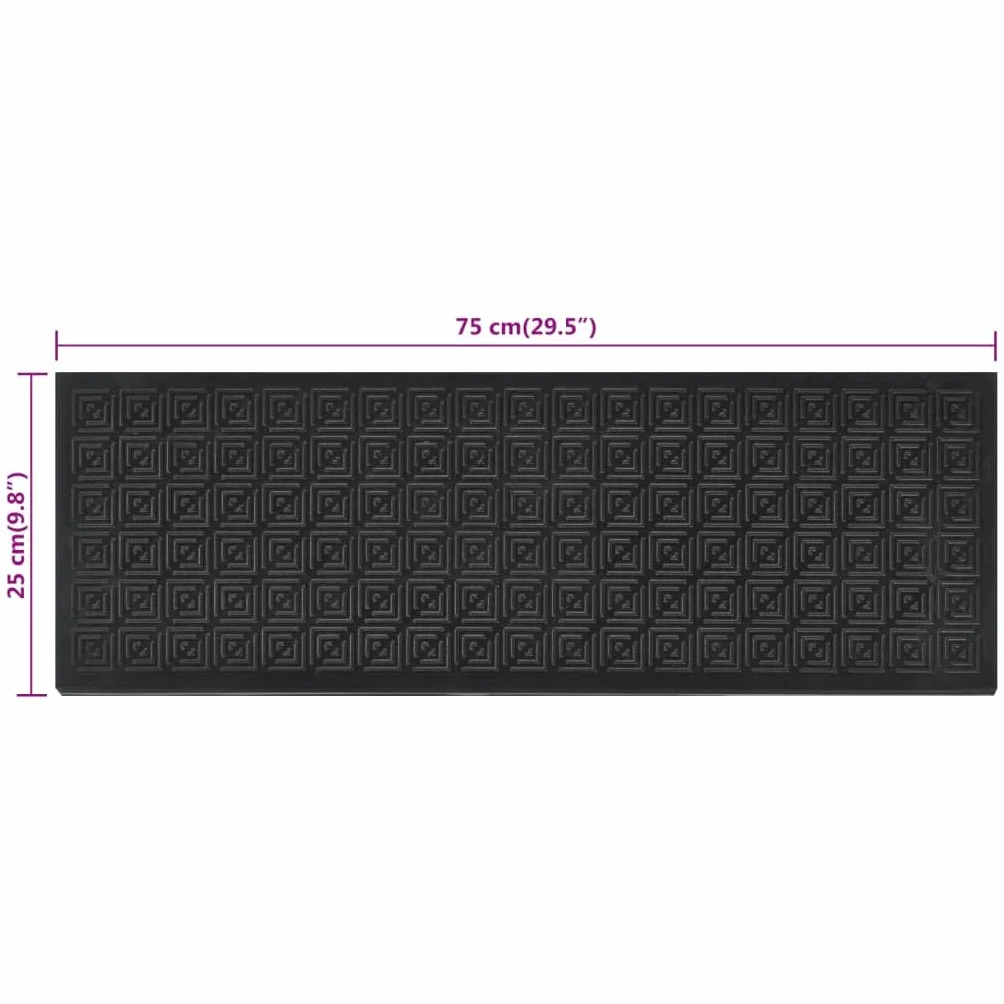 Hothingwell Stopnie schodowe 10 szt. 25x75 cm Guma | Antypoślizgowe, elastyczne, odporne na zużycie, łatwe do czyszczenia, komercyjne wnętrze zewnętrzne