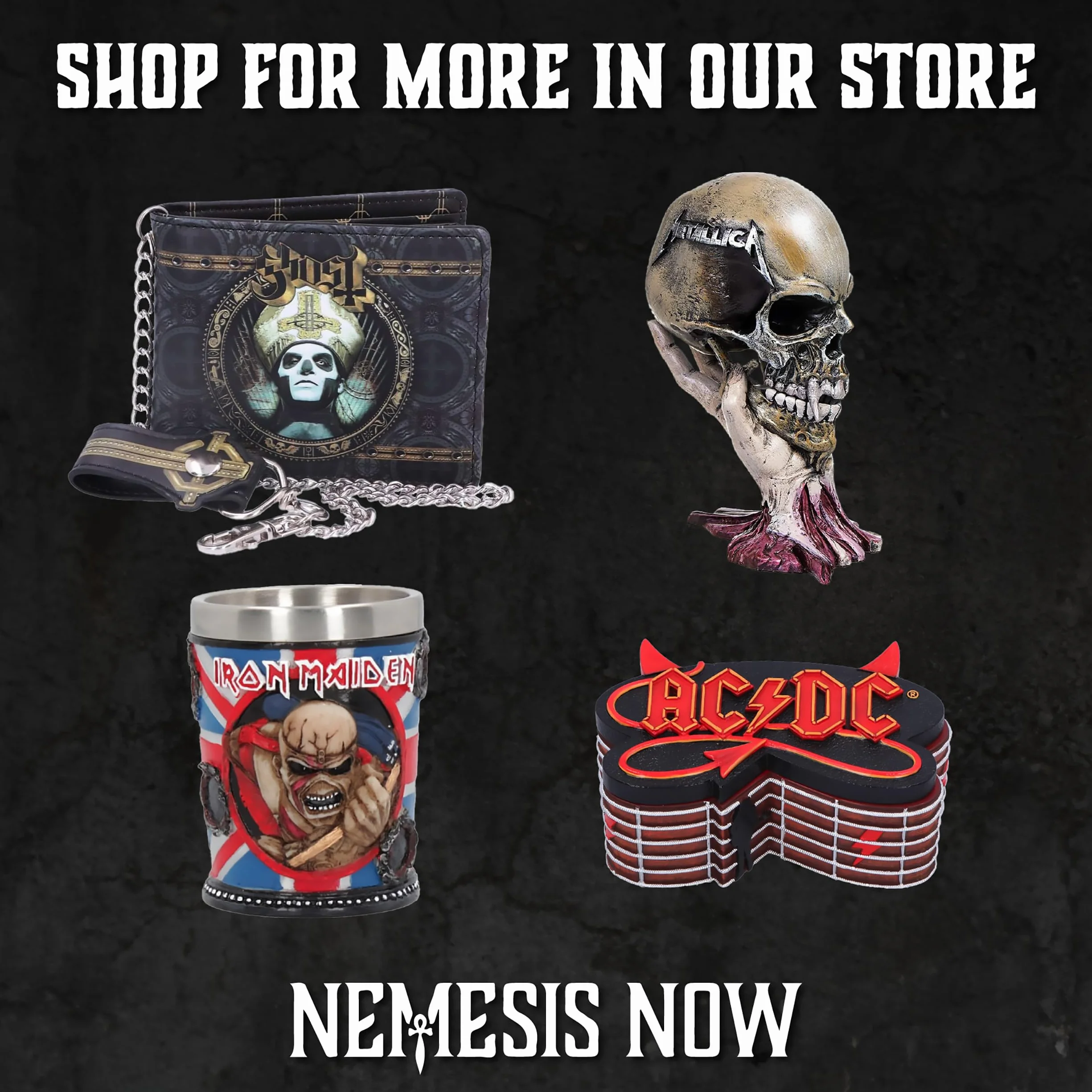 Nemesis Now Metallica-Master of Puppets kufel z żywicy, czarny