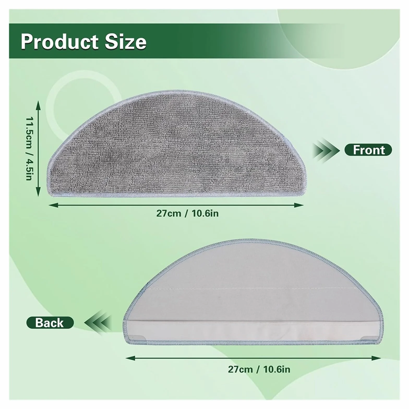 Kompatybilny z Roomba Combo Essential Y0110 Y0112 Y0140 / Vac Essential Q0110 Q0120 akcesoria części ściereczki do mopa podkładki do mopa (10 sztuk)