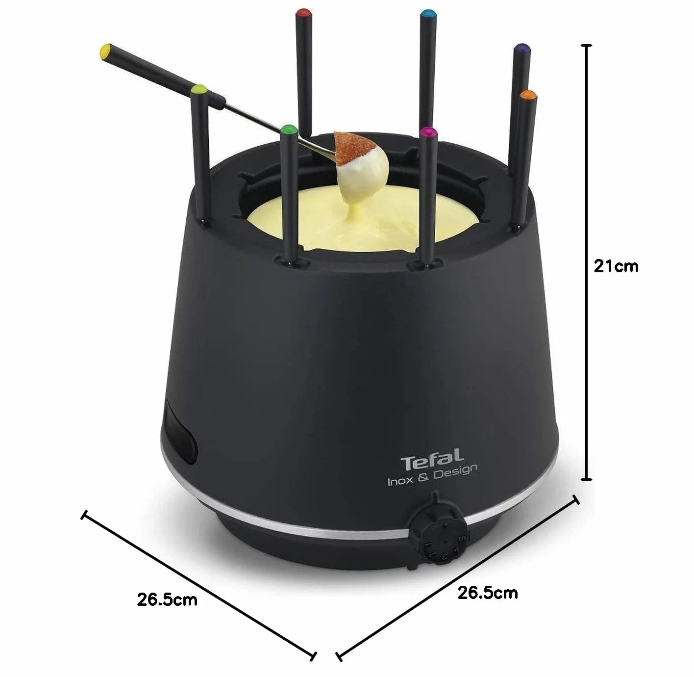 Tefal Inox & Design EF265812 fondue 800 W noir/inox