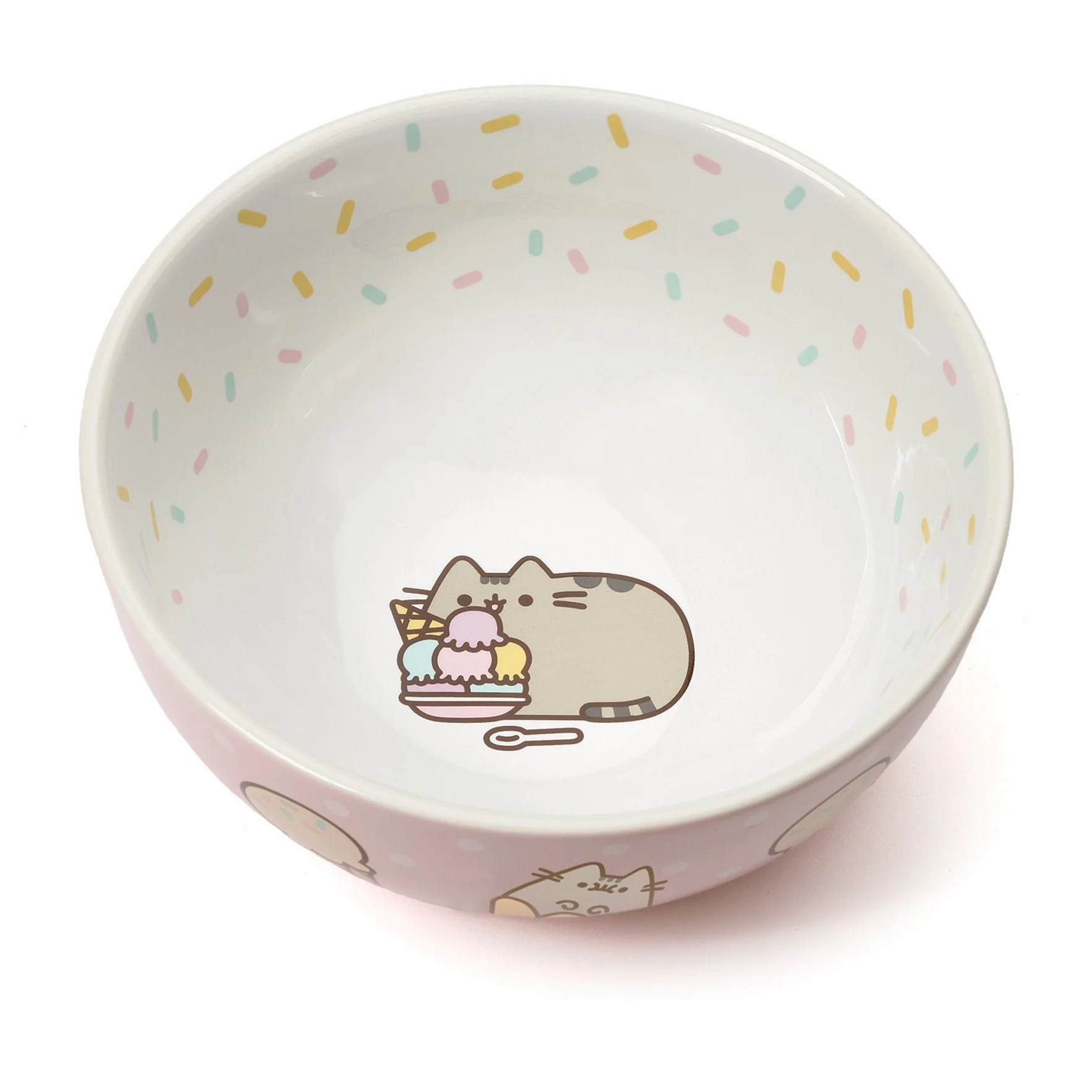 Pusheen Nasza nazwa to miska do lodów błotnych, kamionka, wielokolorowa, 140 x 140 x 70 cm