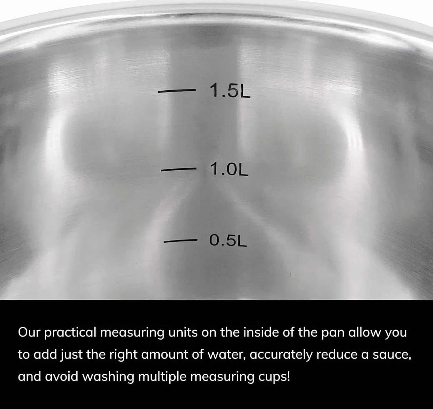 SCANPAN Impact sc71060000 – 1,2 l – 1,8 l stal nierdzewna zestaw 3 garnków z pokrywką 2,5 l