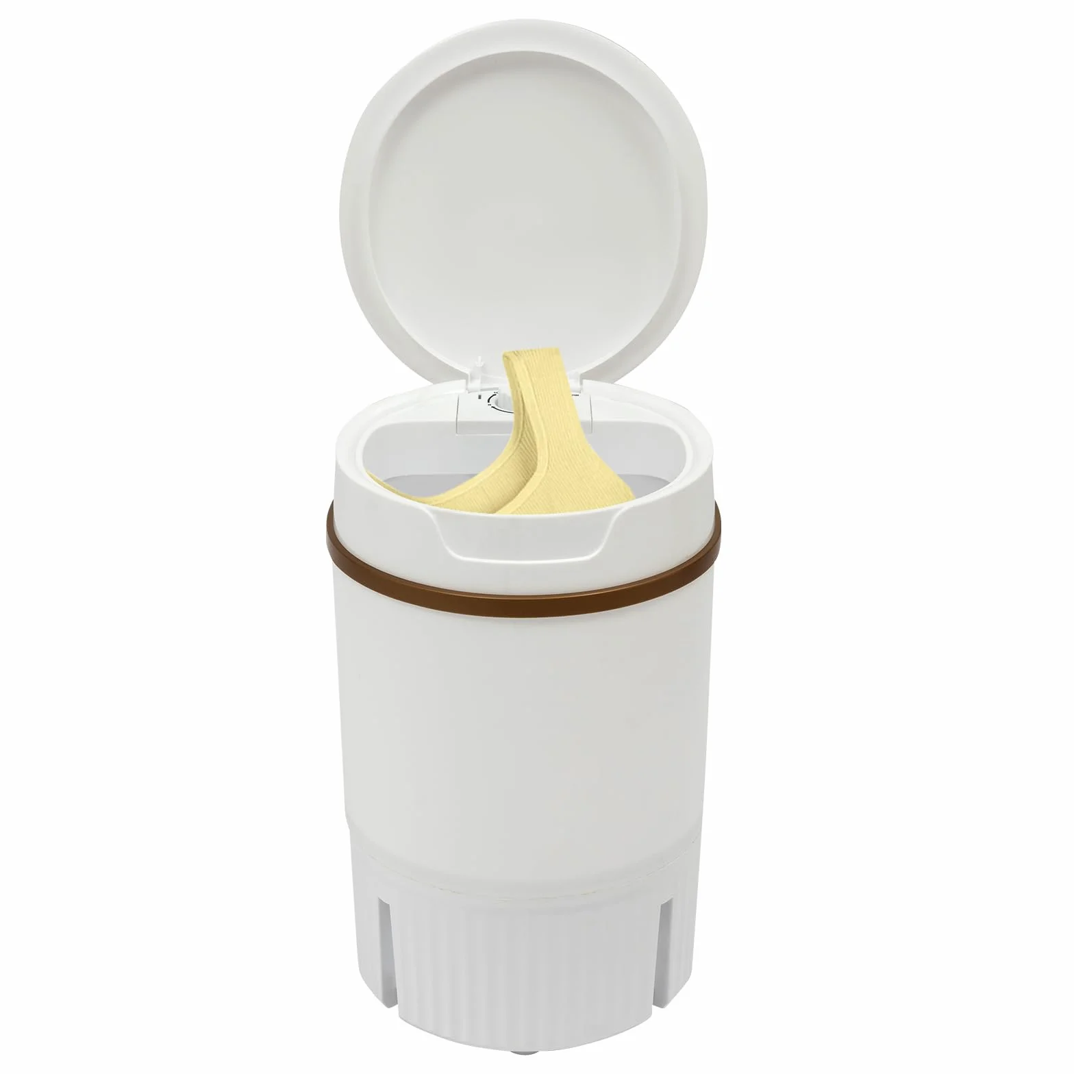 Przenośna mini pralka 4,5 l, mini pralka z wirowaniem, z wężem dopływowym/koszem odwadniającym, na kemping/do domu, do sypialni, skarpety, bielizny, kolor biały