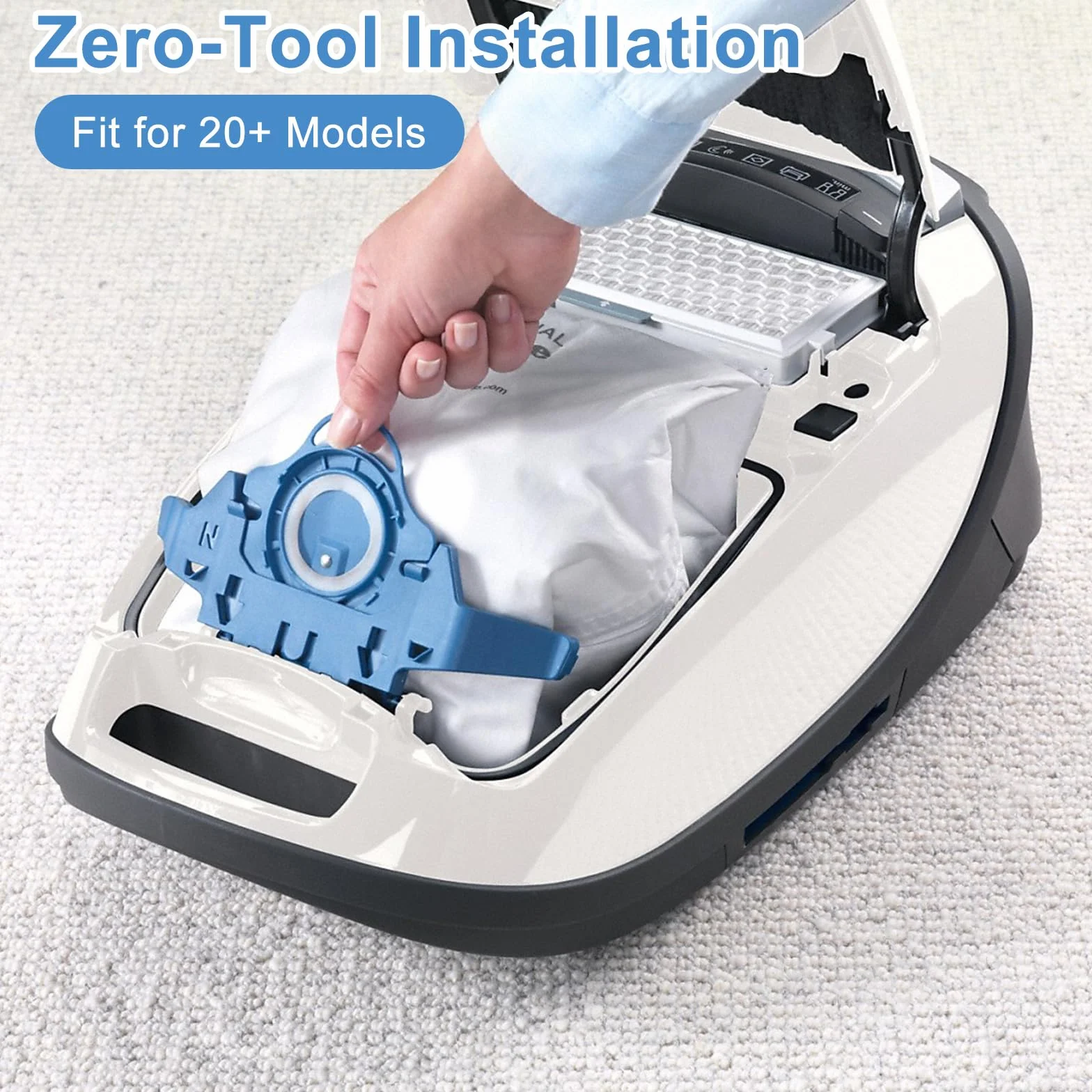 Uchwyt na worek filtrujący do odkurzacza kompatybilny z Miele C3, S8310-S8390