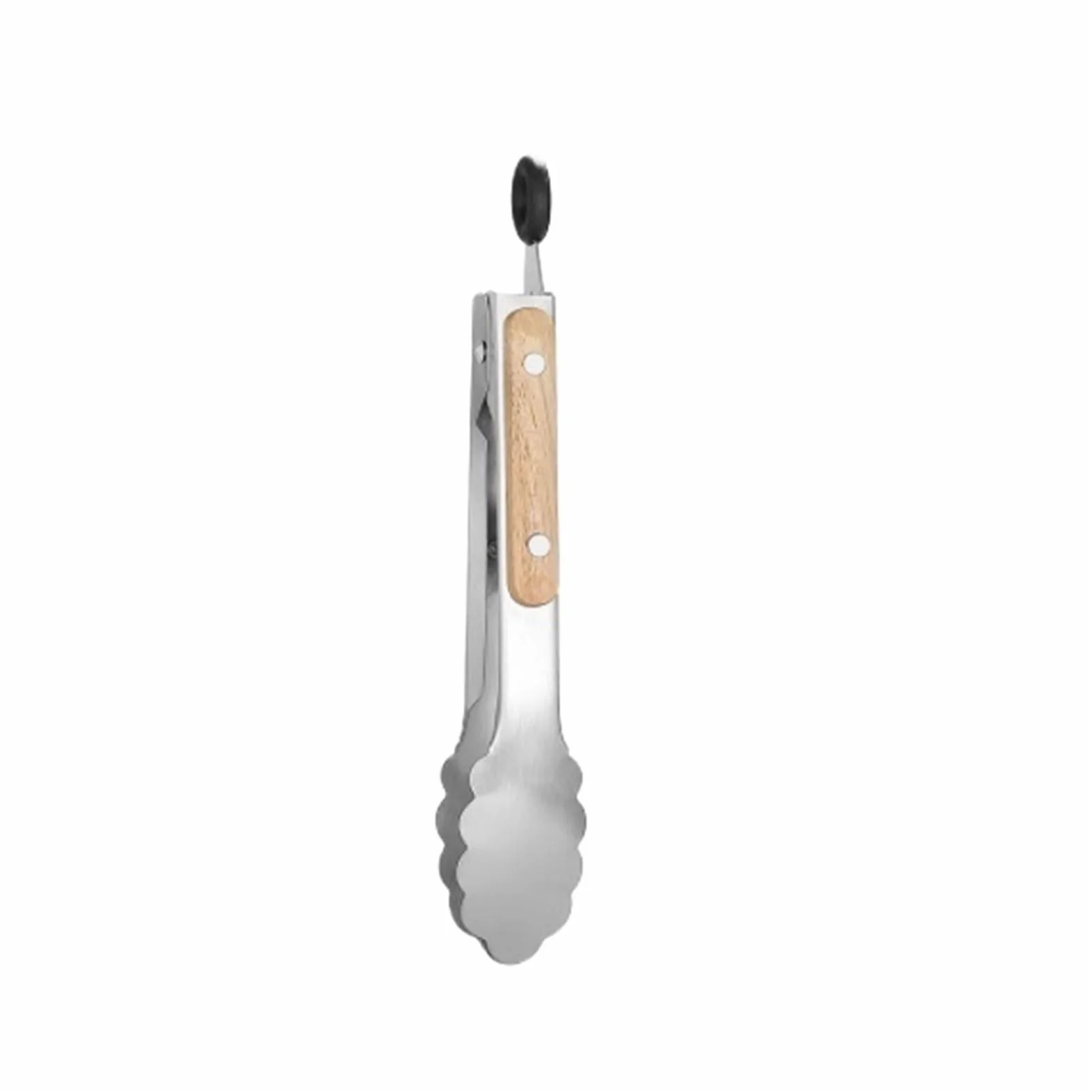 Szczypce Kuchenne Zacisk Do Grilla Drewniany Uchwyt Zapobiegający Poparzeniu Nadaje Się Do Grillowania Na Świeżym Powietrzu Szczypce Do Grilla(33cm)