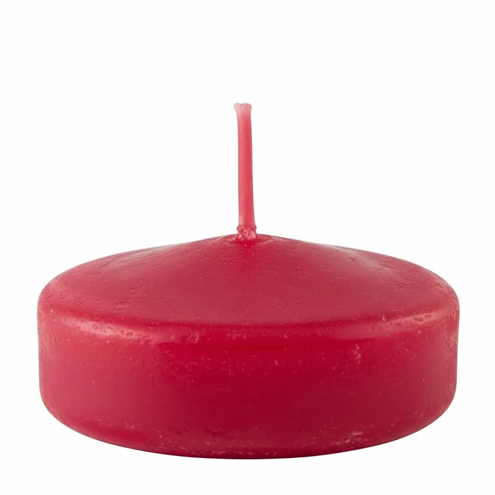 Duże świece pływające Ø 7 cm 12 szt. Indian Red