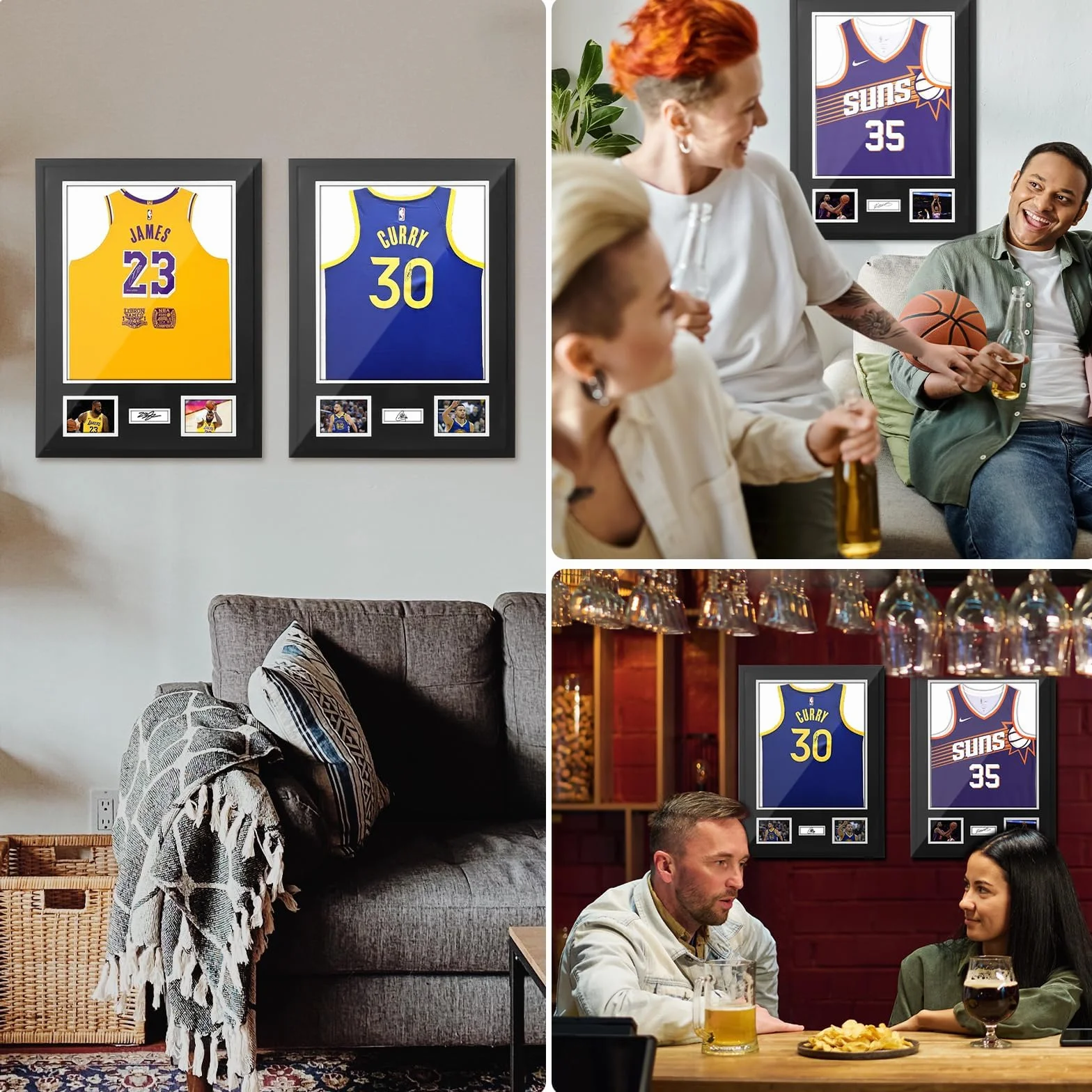 Ramka na Koszulkę Piłkarską 60×80 cm – Aluminiowa Ramka do Koszulki DIY, Do Montażu na Ścianie, Do Koszulek Piłkarskich, Rugby i T-Shirtów Zespołów