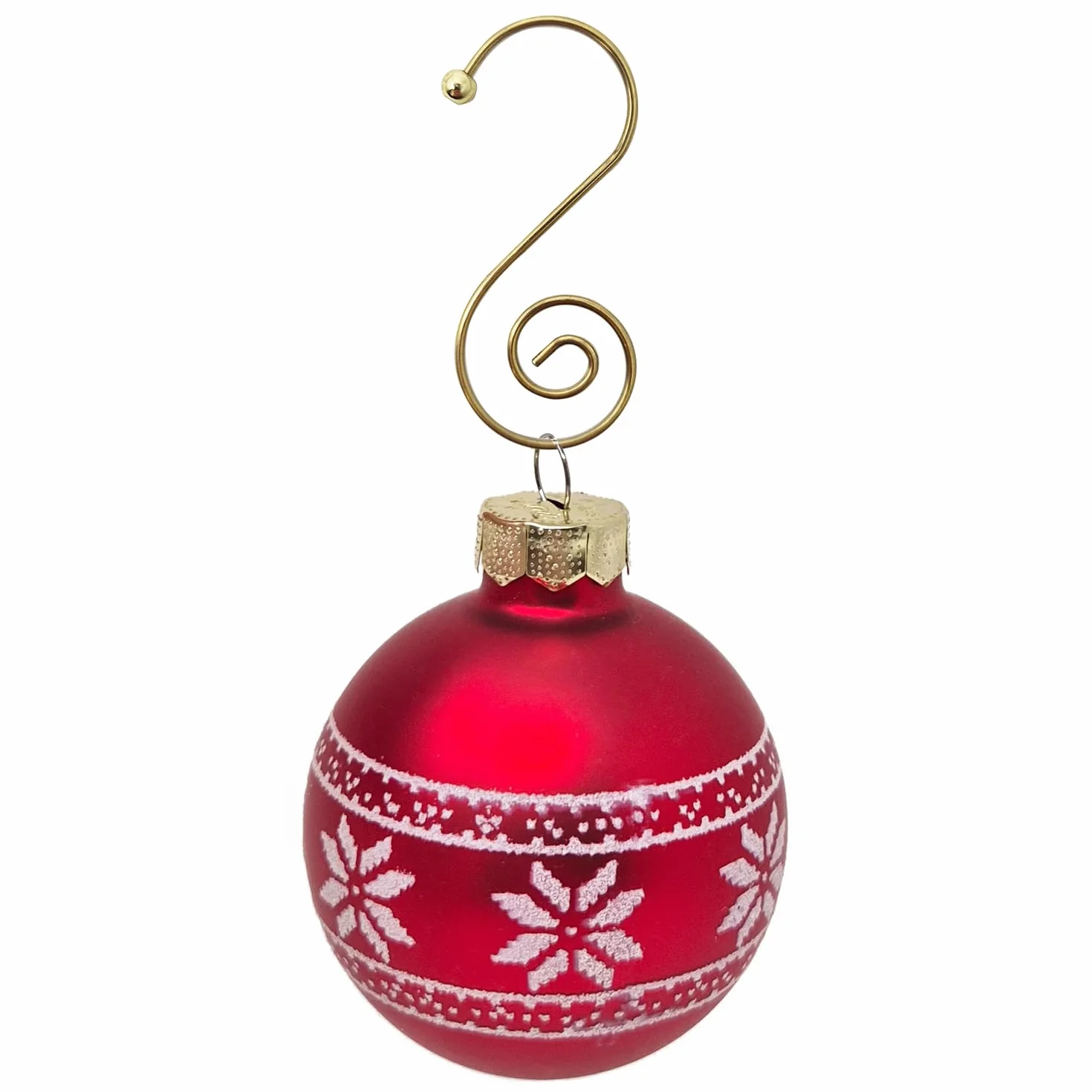 com-four 50 x Christmas Tree Decoration Haki z kulkami - Haczyki na bombki choinkowe - idealne na bombki świąteczne