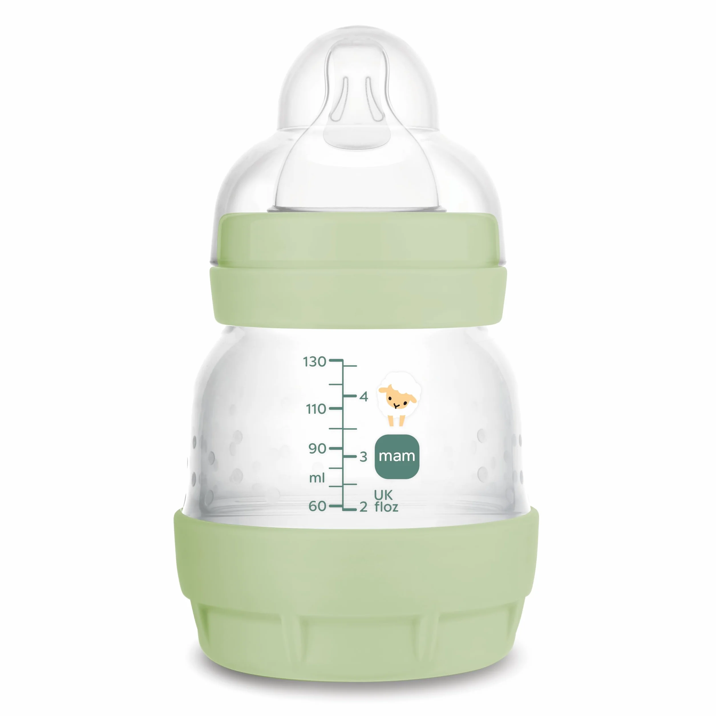 MAM Butelka do karmienia Easy Start z silikonowym smoczkiem SkinSoftTM 0+ miesięcy, 130 ml, neutralna