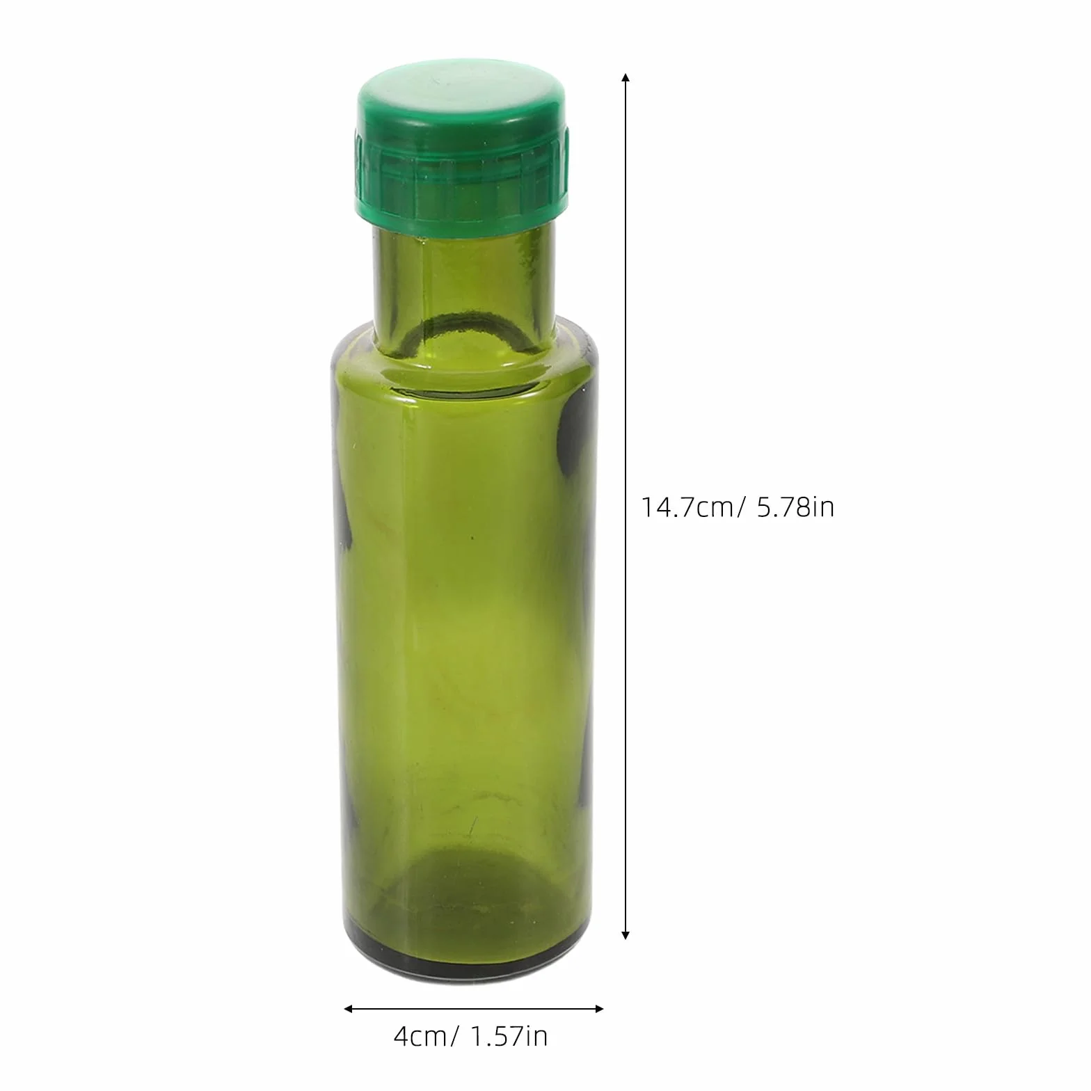 10 butelek szklanych na oliwę z oliwek z nakrętką - 3 uncje/100 ml Mini hermetyczny dozownik do olejów kuchennych, octów, dressingów i sosów - Szklane butelki wielokrotnego użytku do