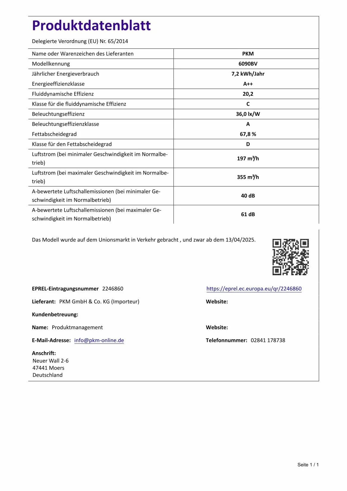 PKM 6090BV okap kuchenny, okap kuchenny, w zestawie filtr węglowy, blacha stalowa czarna, 60 cm, oświetlenie LED, klasa efektywności energetycznej A++
