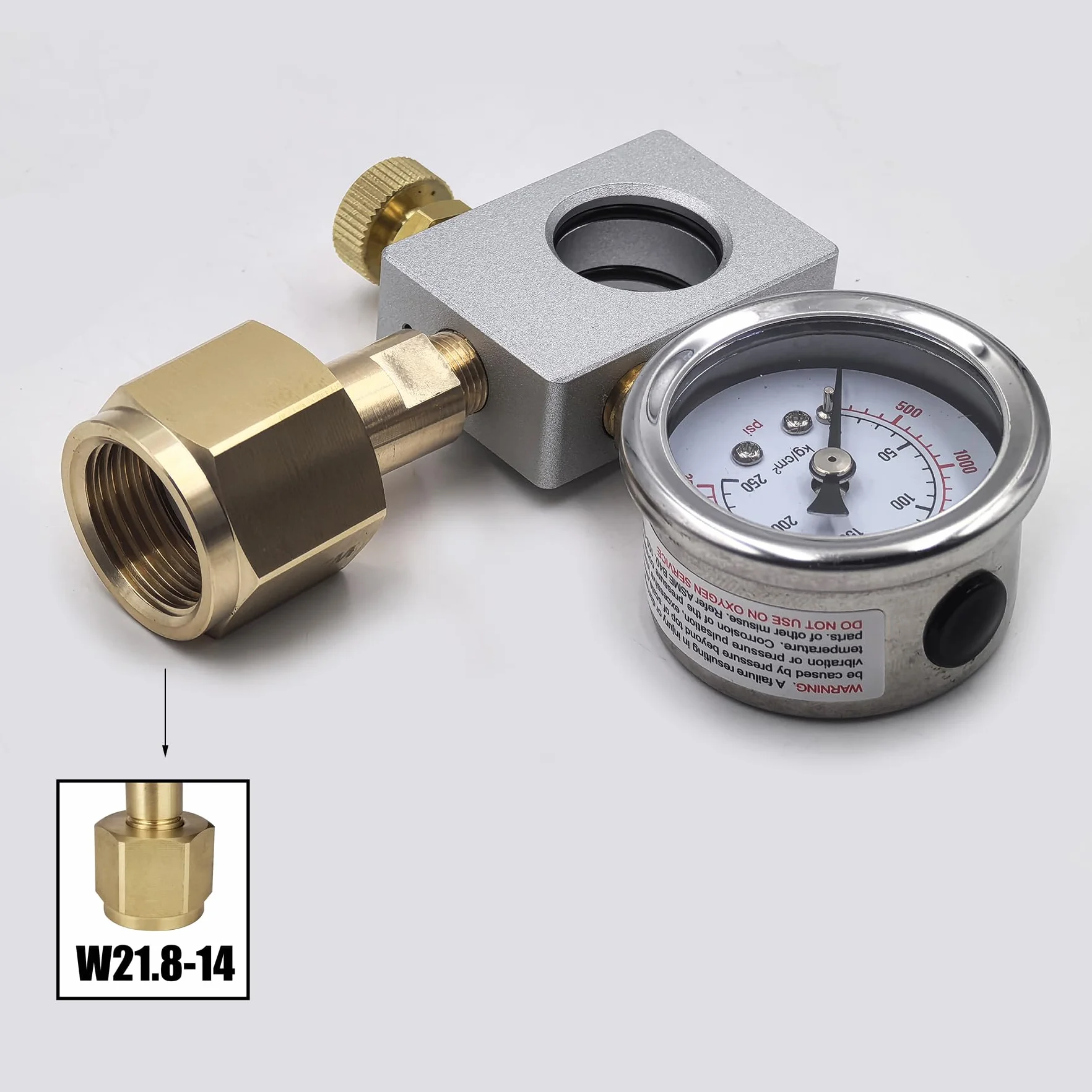 DRYHTEN Adapter do napełniania dwutlenku węgla z miernikiem dla Sodastream DUO Terra Art Gaia Różowy cylinder butelka Quick Connect