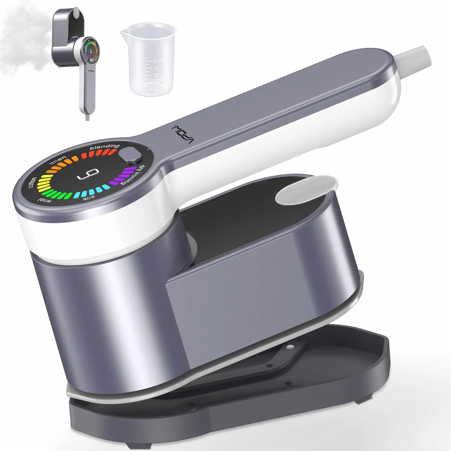 Żelazko podróżne pionowe prasowanie: 2 w 1 Przenośna mini prasownica LCD - 1200 W Szybkie nagrzewanie o pojemności 120 ml - żelazko parowe szybko i łatwo usunąć zmarszczki do podróży i domu