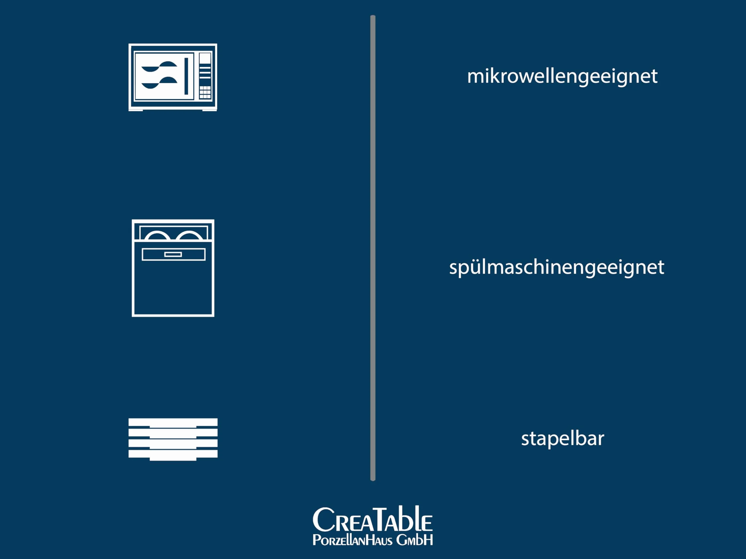 CreaTable, 22413 seria Nature Collection Water, 16-częściowy zestaw dla 4 osób, do kombi ze stali nierdzewnej, do mycia naczyń i mikrowelleeignet