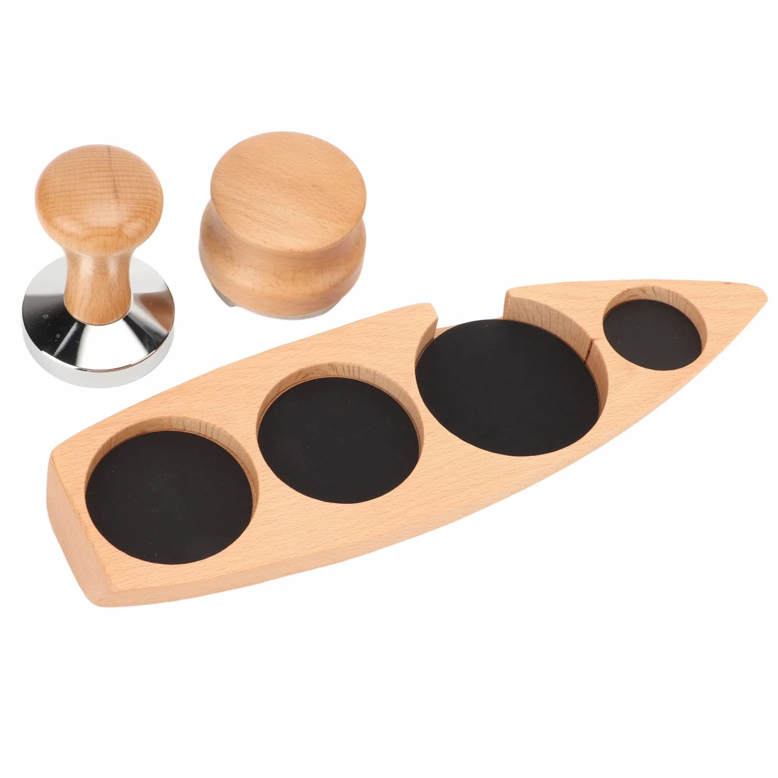 Dystrybutor Ubijaka do Kawy Zestaw Uchwytów Dystrybutora Kawy Mielonej Młotek do Kawy Espresso Stacja Ubijania Filtr do Kawy Uchwyt Sabotażu Organizacja dla(Do podstawy 58 mm, sabotażu 58 mm,)