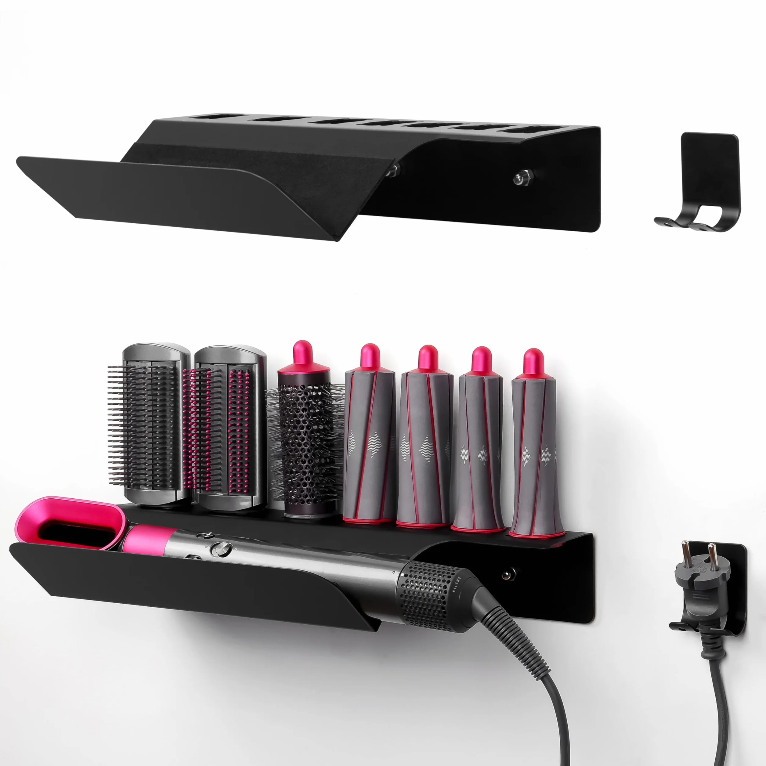 Winter Shore Uchwyt na Przechowywanie Dyson Airwrap - Organizer Ścienny 39 x 17,5 x 7cm