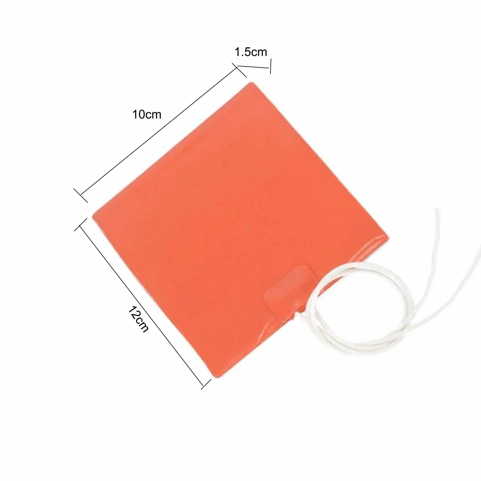 Płyta grzewcza 100 x 120 mm 12 V 12 W kauczuk silikonowy