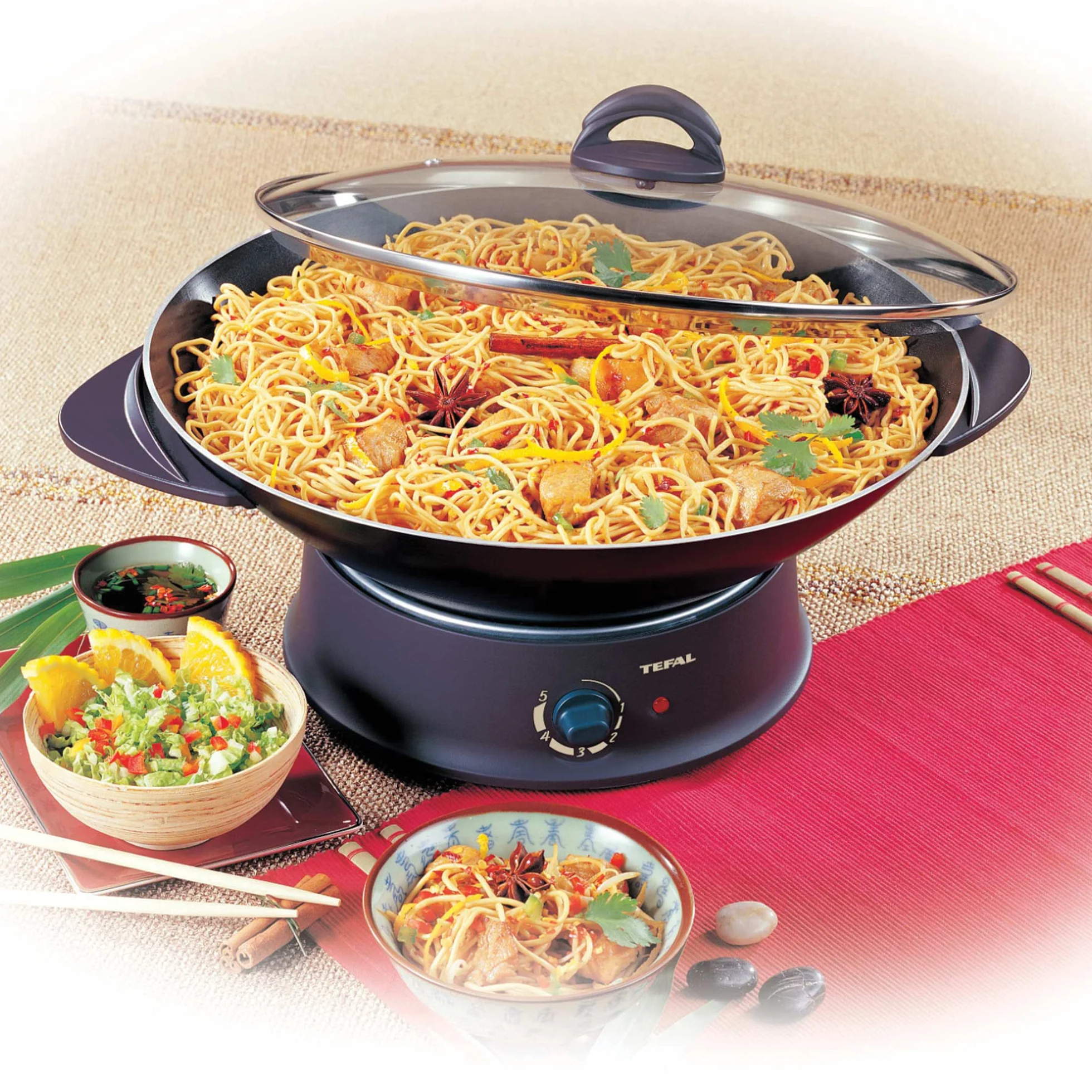 Tefal WK302013 Wok fondue, kompaktowy