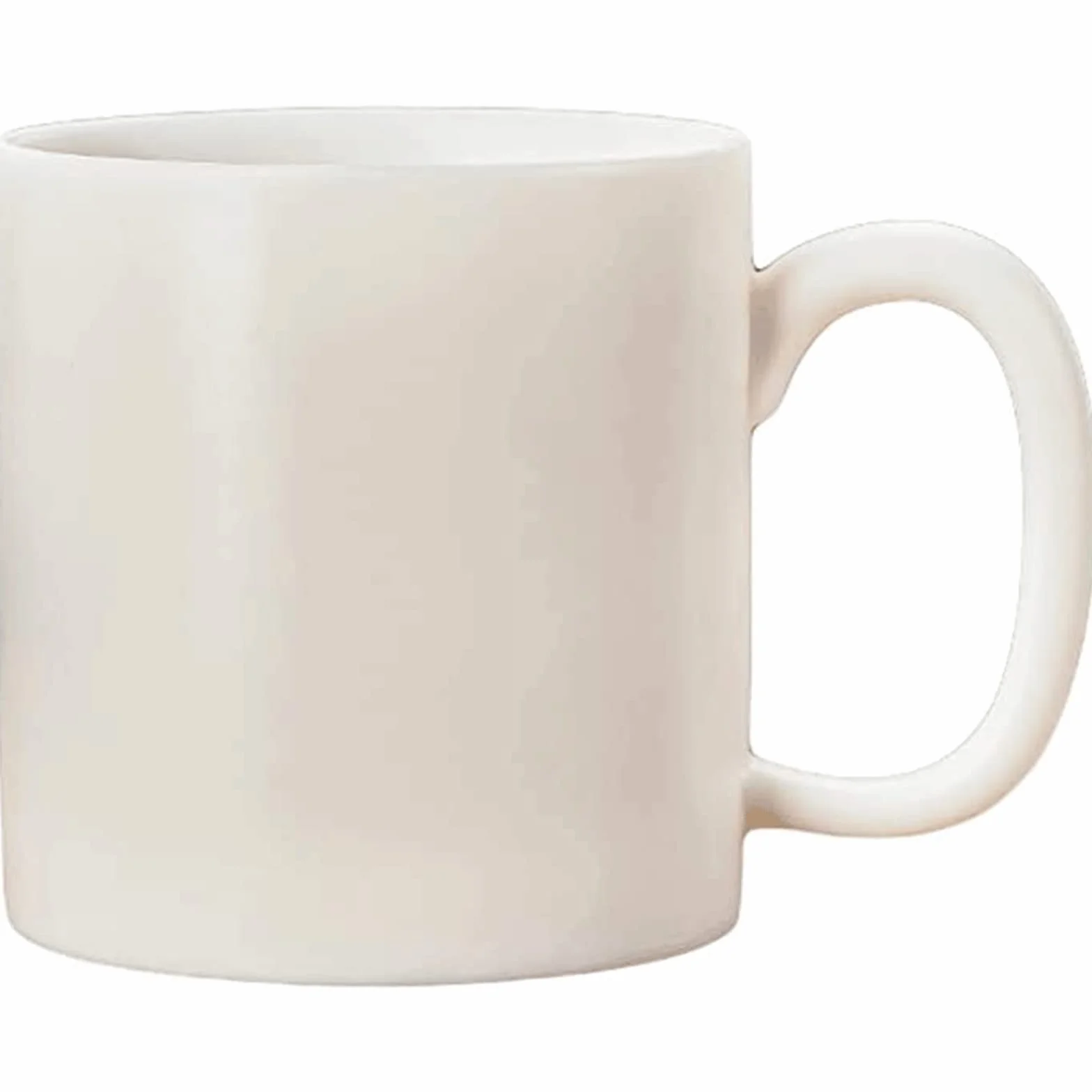 Kubek do kawy premium 400 ml, ceramiczny kubek do herbaty, wielokrotnego użytku biały prosty kubek do kawy, owca tłuszcz jadeit porcelanowy duży kubek do picia wielokrotnego użytku