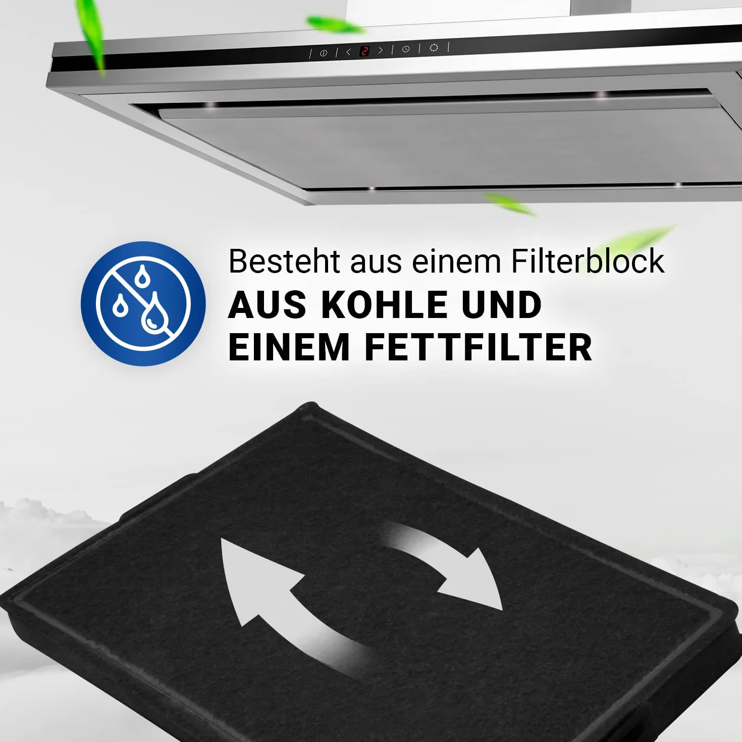VIOKS Filtr węglowy do okapu kuchennego zestaw 4 filtrów zamiennych do filtra Miele 9231860 DKF 19 i filtr okapu kuchennego / filtra z węglem aktywnym
