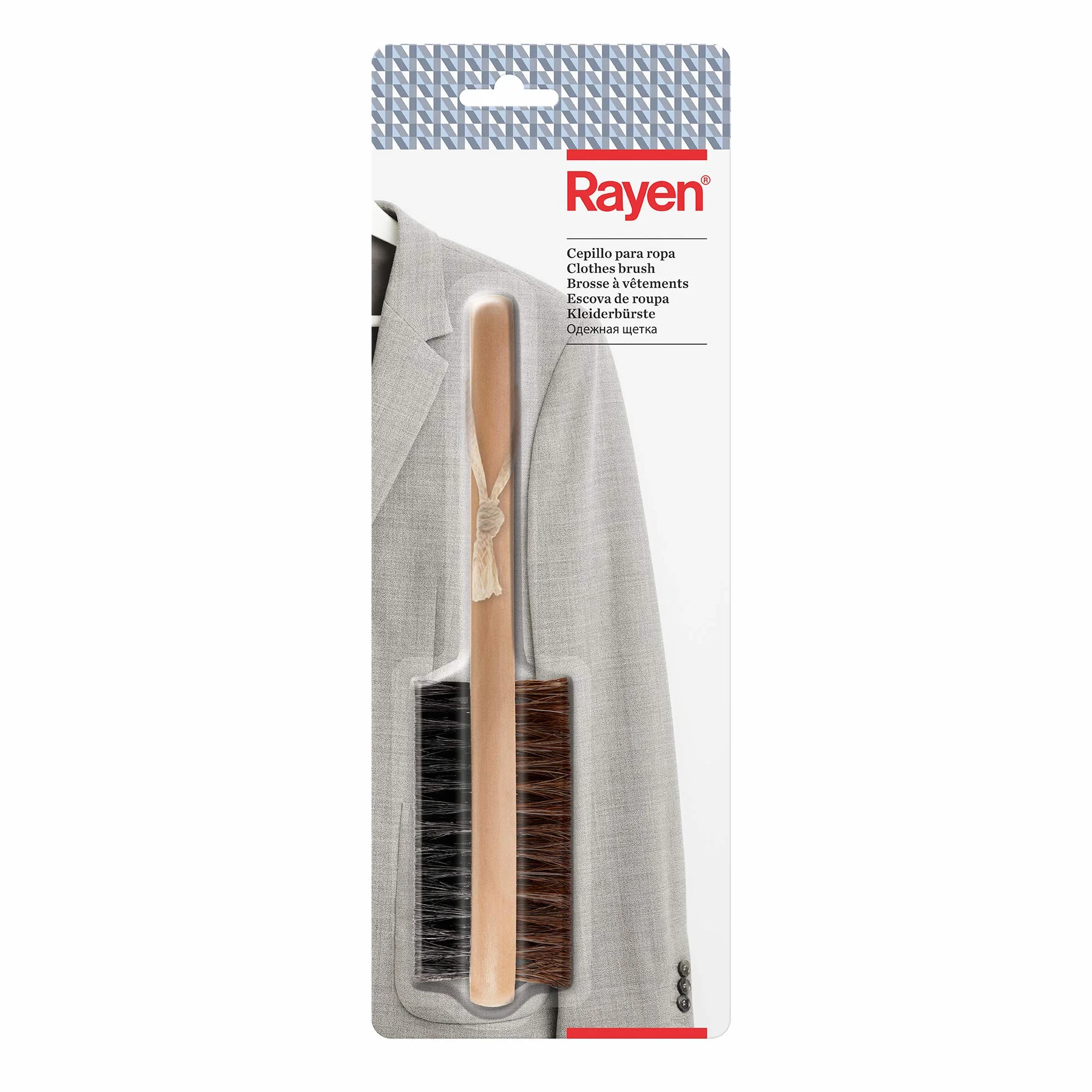 Rayen | Szczotka do ubrań | 100% naturalne włosie | Do wszystkich rodzajów tkanin