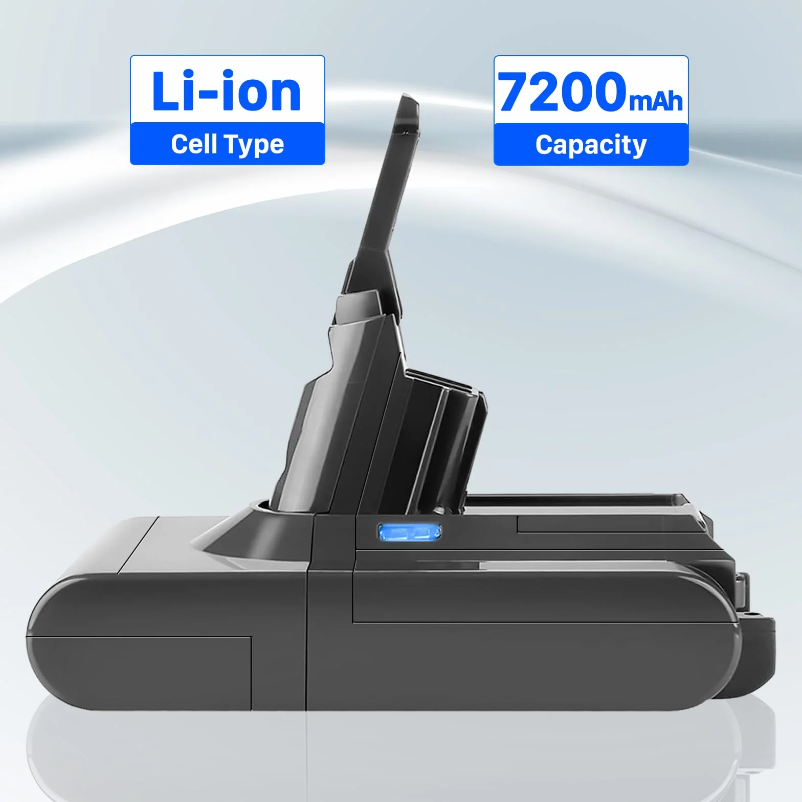 V8 akumulator do Dyson, 7200 mAh V 8 SV10, akumulator litowo-jonowy do odkurzacza ręcznego Dyson V8 Absolute/Animal/Fluffy/Motorhead Exclusive z 2 filtrami i 3 śrubami