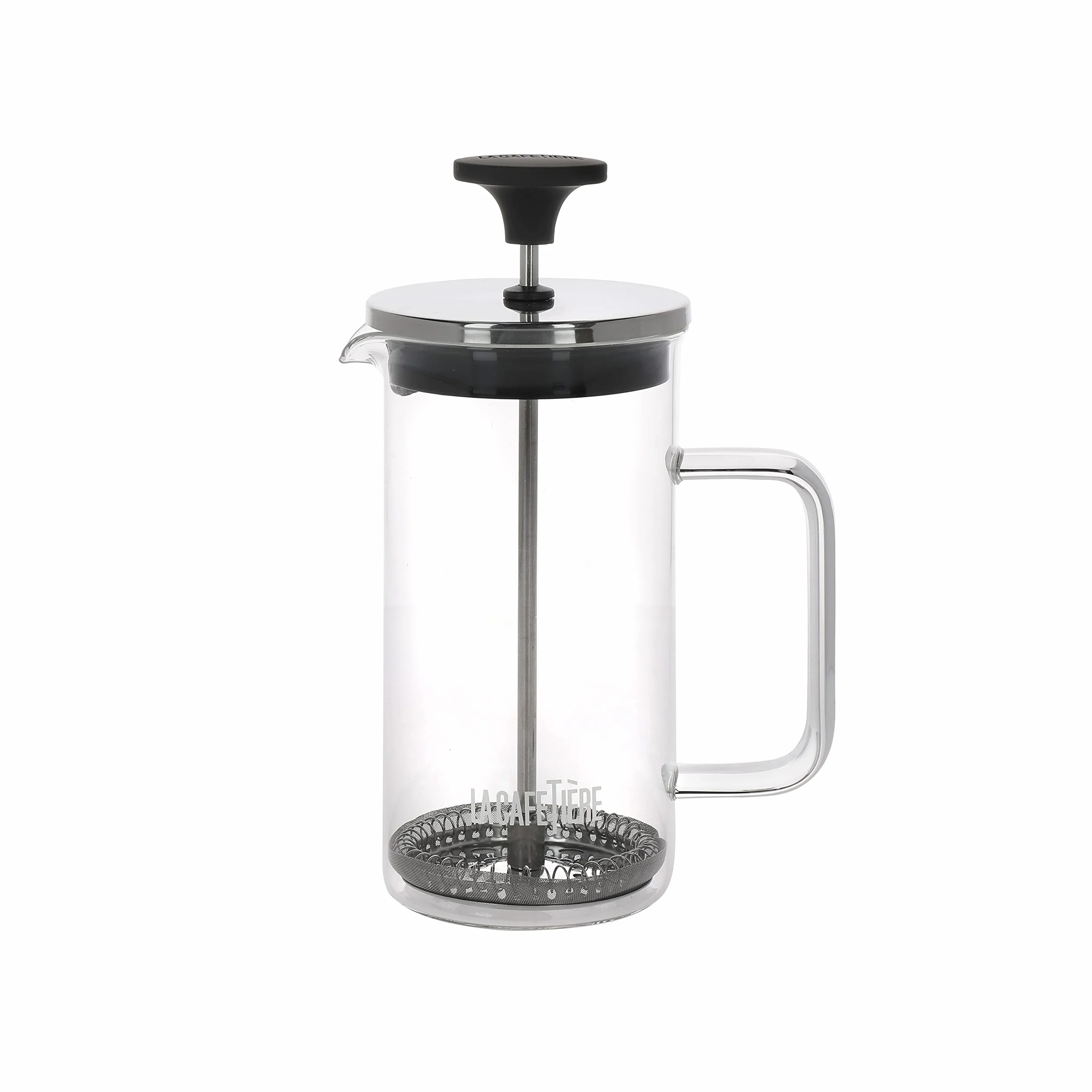 La Cafetière Cafetière całkowicie szklany ekspres do kawy French Press, LCGLCAFE3CP, przezroczysty