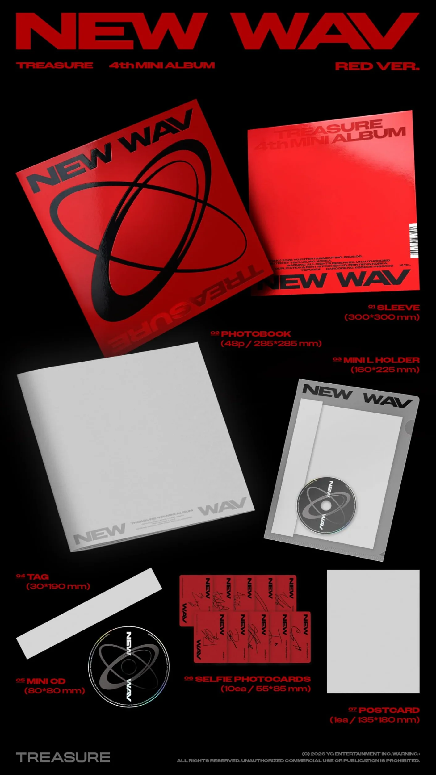 (Zestaw 3 wersji: 2Standard+1RAW) SKARB NOWY WAV 4. mini album ze śledzeniem